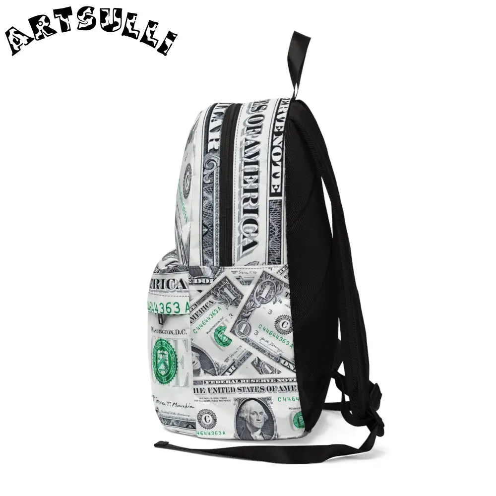 JAKKOUTTHEBXX Illustrated US Dollar Backpack for All Day Carrying Comfort 2025
