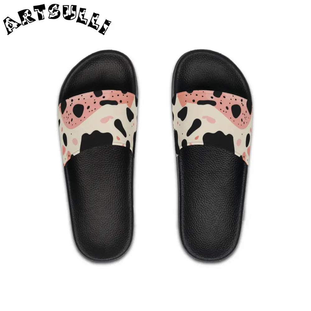 JAKKOUTTHEBXX Illustration Printed Cow Print Slides for Relaxed Home Living 2025