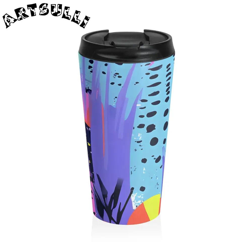 Insulated Stainless Steel Travel Mug 15oz, Artsulli - Art is Long, Life is Short, Mug, Size, 15oz, , , , , 23162912410348656688
