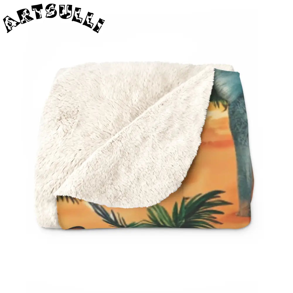 JAKKOUTTHEBXX Jungle Cats Sherpa Fleece Blanket 2025