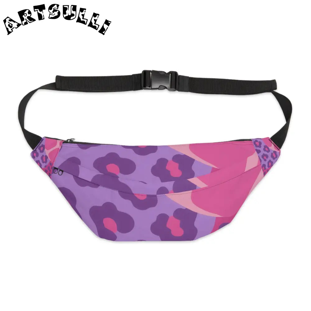 JAKKOUTTHEBXX Purple and Pink Leopard Print Fanny Pack 2025