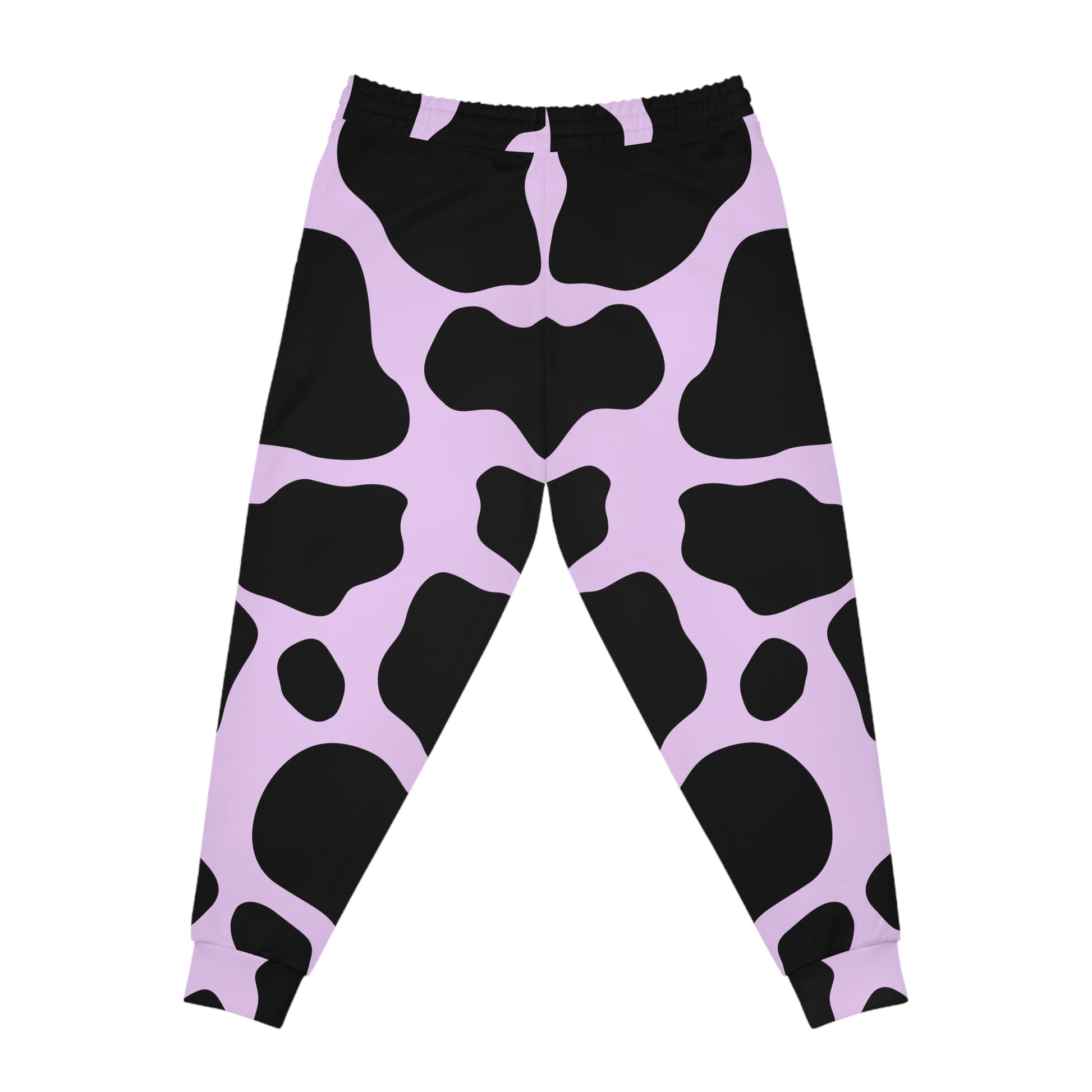 Lavender and Black Cow Print Joggers, Artsulli - Art is Long, Life is Short, All Over Prints, , , , , , , 