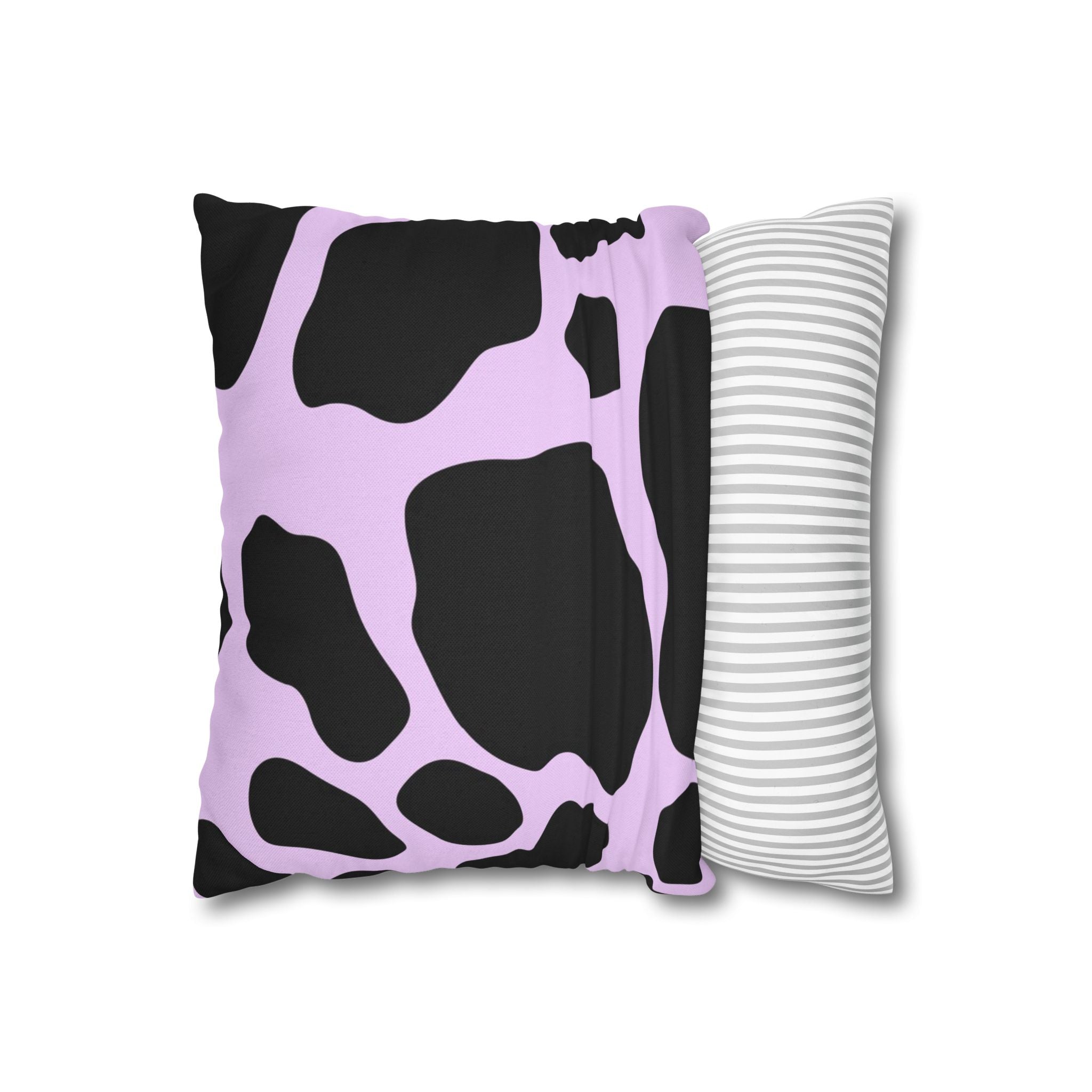 Lavender and Black Cow Print Throw Pillow, Artsulli - Art is Long, Life is Short, Home Decor, , , , , , , 