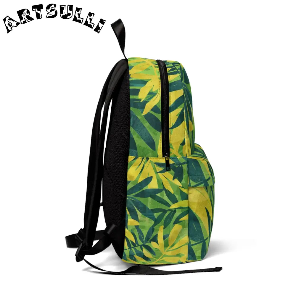 JAKKOUTTHEBXX Leaf Print Backpack for All Day Carrying Comfort 2025