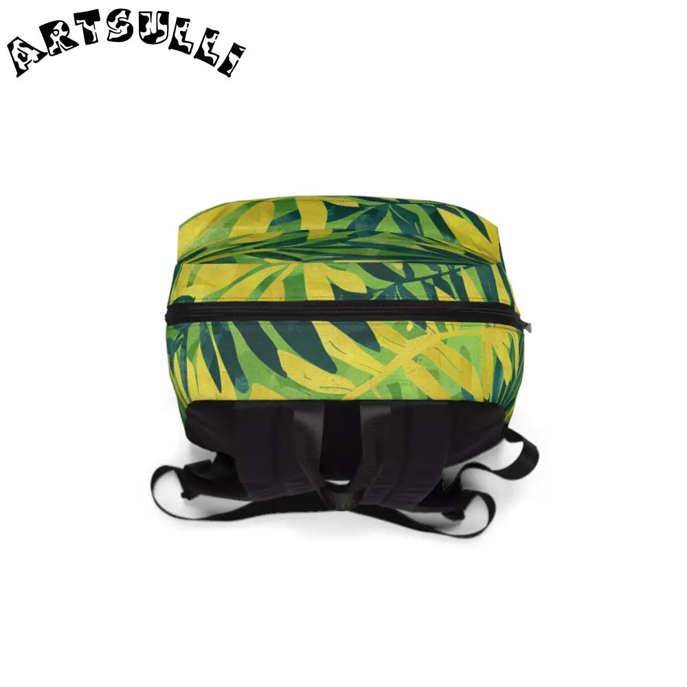 JAKKOUTTHEBXX Leaf Print Backpack for All Day Carrying Comfort 2025