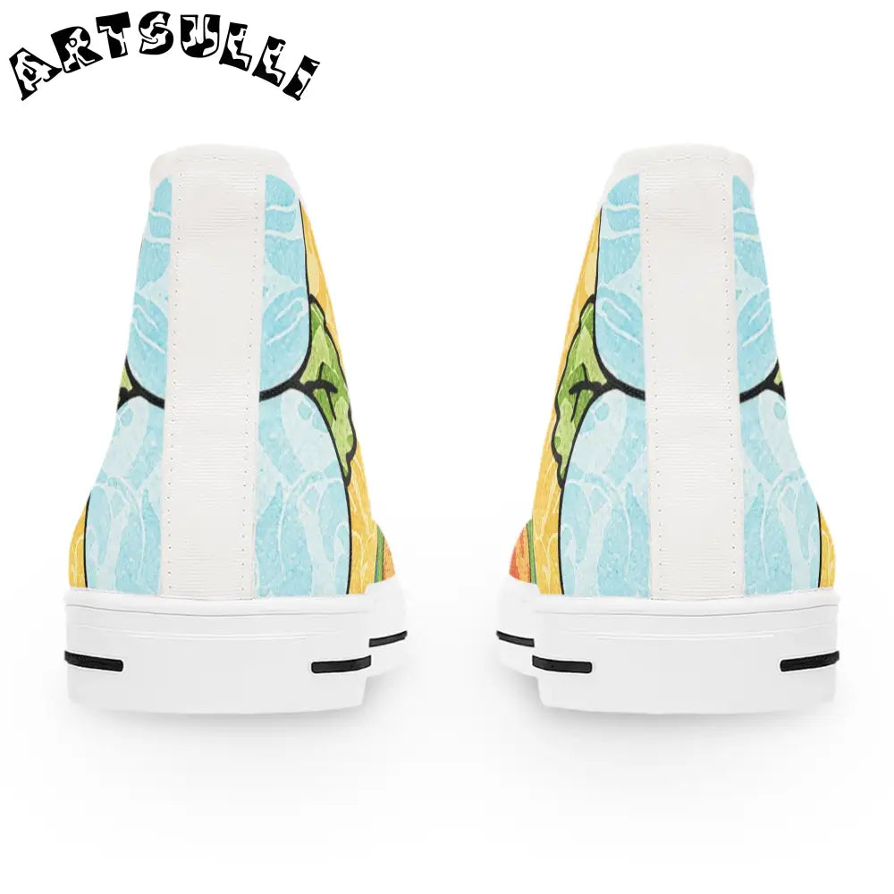 Leafy Breathable Polyester Canvas Women’s High Tops, Artsulli - Art is Long, Life is Short, Shoes, , , , , , , 