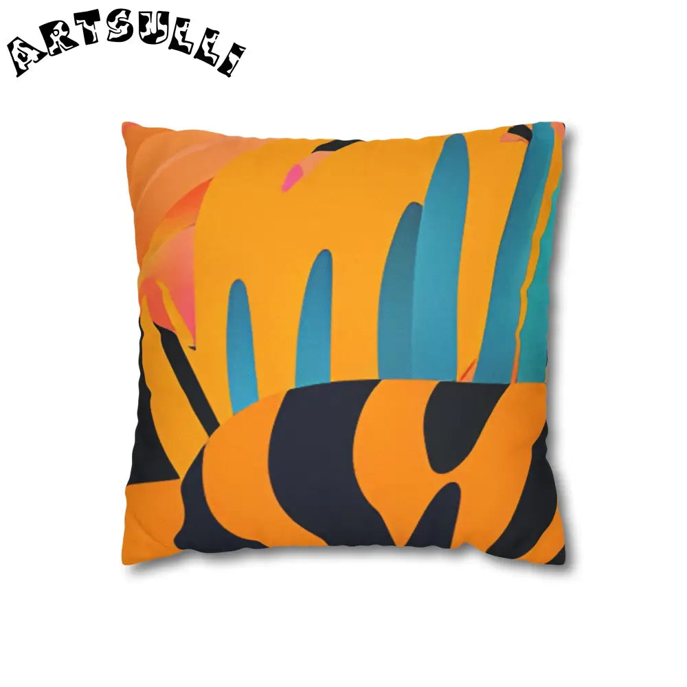 JAKKOUTTHEBXX Leaves x Tiger Abstract Art Throw Pillowcase 2025