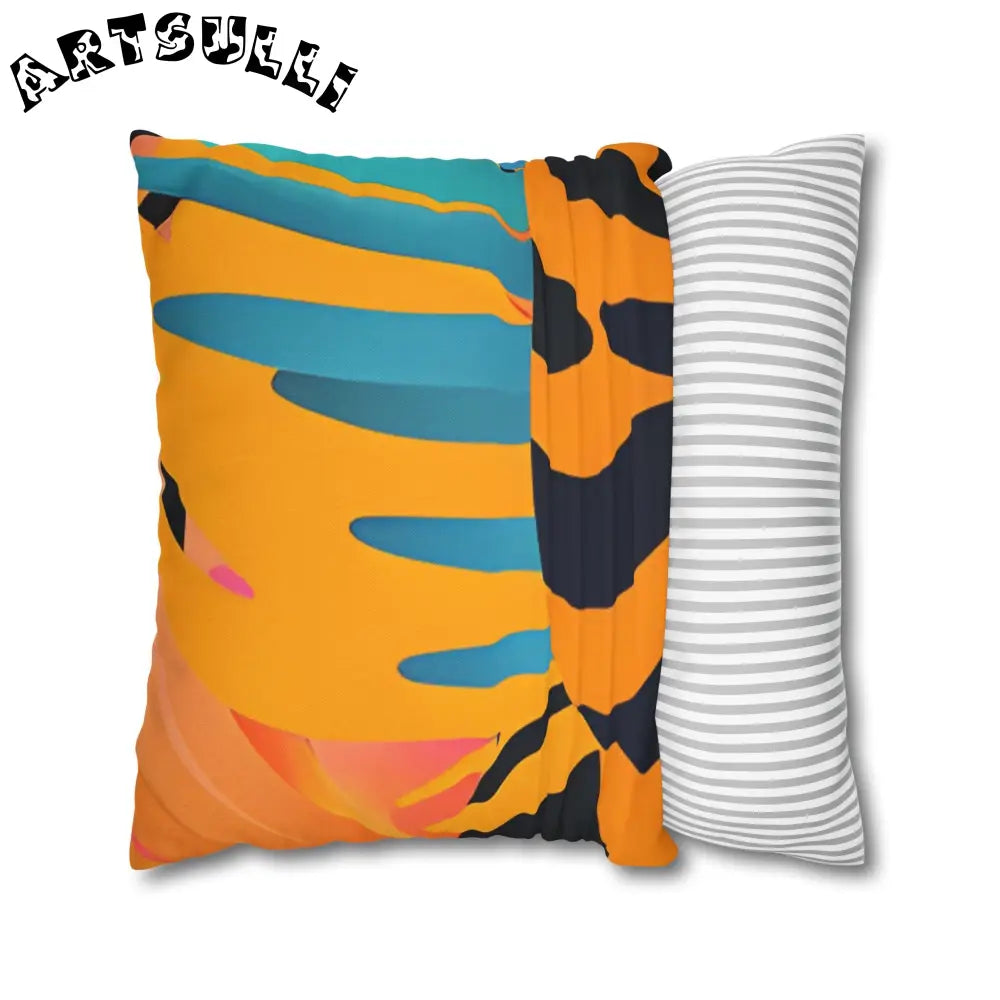 JAKKOUTTHEBXX Leaves x Tiger Abstract Art Throw Pillowcase 2025