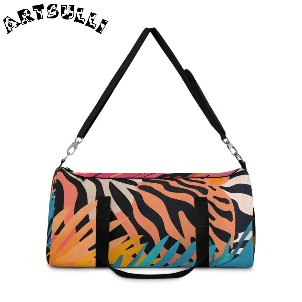 JAKKOUTTHEBXX Leaves x Zebra Custom Printed Duffel Bag 2025