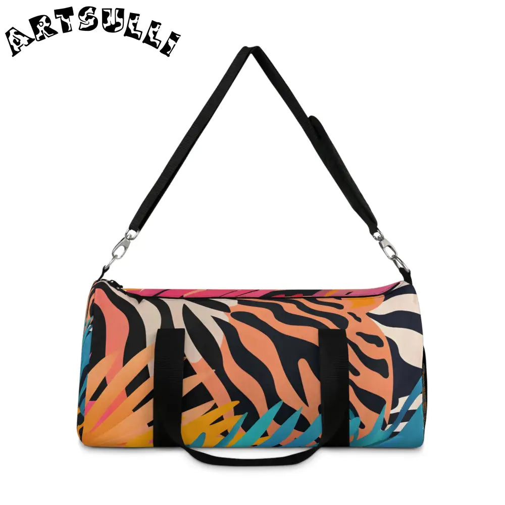 JAKKOUTTHEBXX Leaves x Zebra Custom Printed Duffel Bag 2025