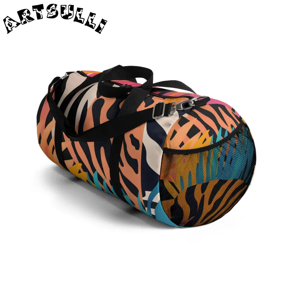 JAKKOUTTHEBXX Leaves x Zebra Custom Printed Duffel Bag 2025