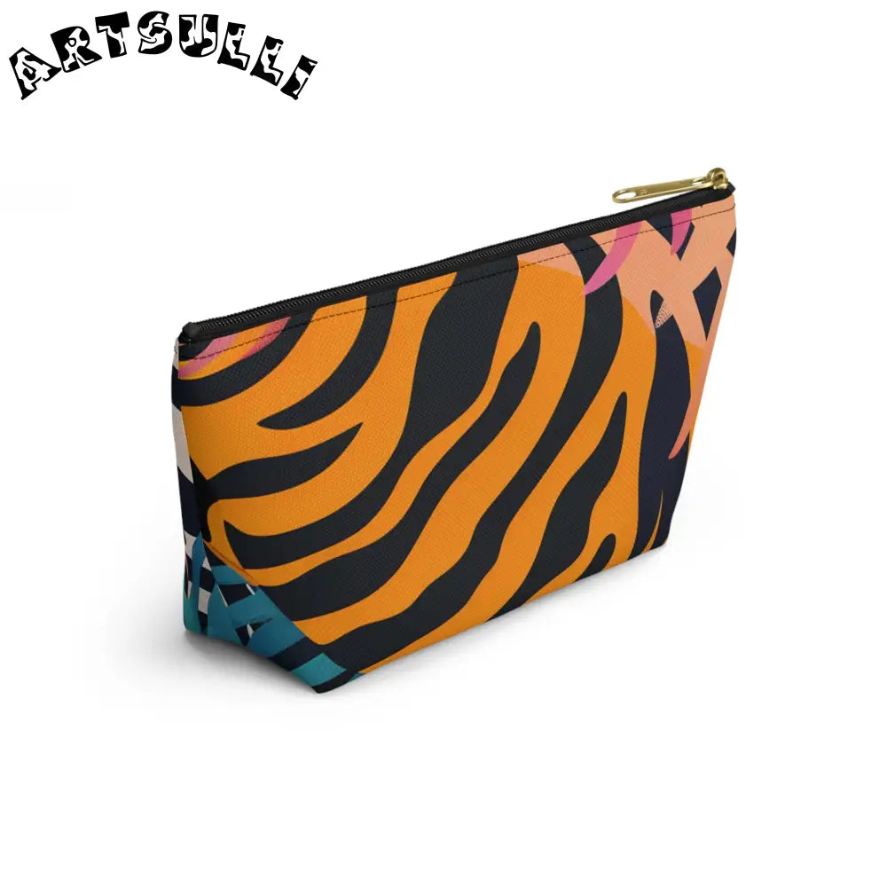 Leaves x Zebra T-Bottom Pouch, Artsulli - Art is Long, Life is Short, Bags, , , , , , , 