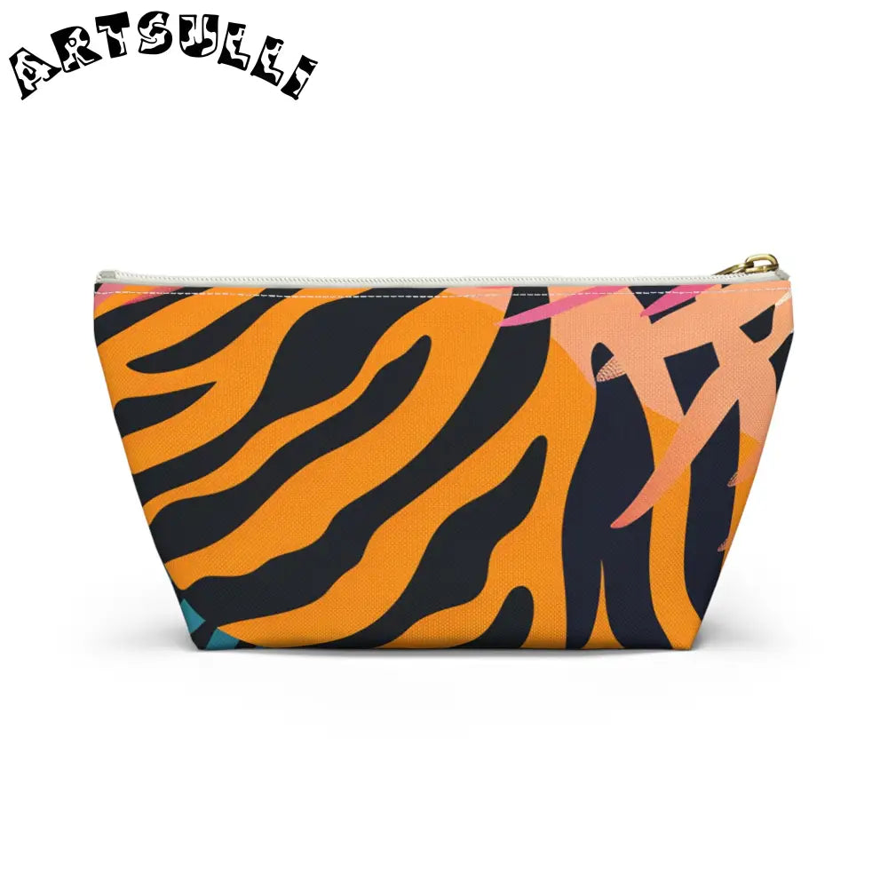 Leaves x Zebra T-Bottom Pouch, Artsulli - Art is Long, Life is Short, Bags, , , , , , , 
