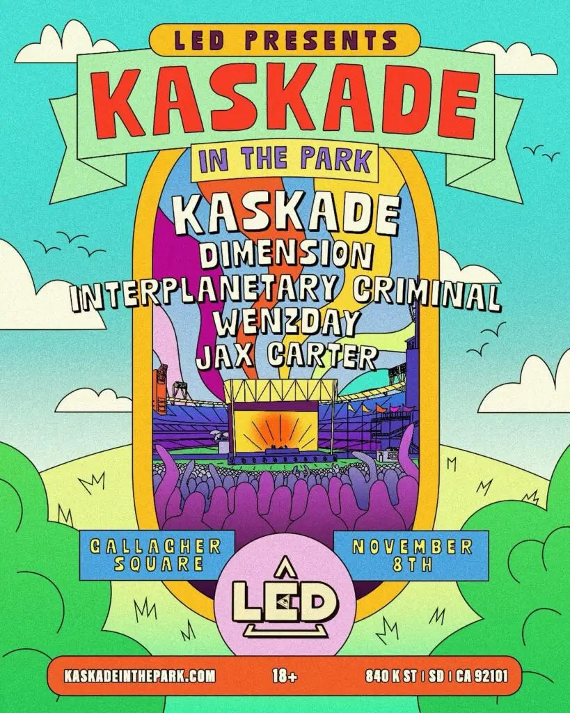 Kaskade In The Park San Diego 2025 - Lineup