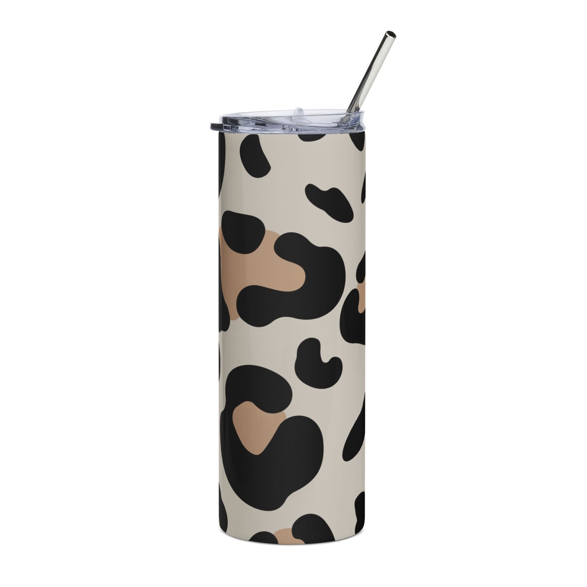 Leopard Print 20 oz Stainless Steel Tumbler, Artsulli - Art is Long, Life is Short, Mug, , , , , , , 