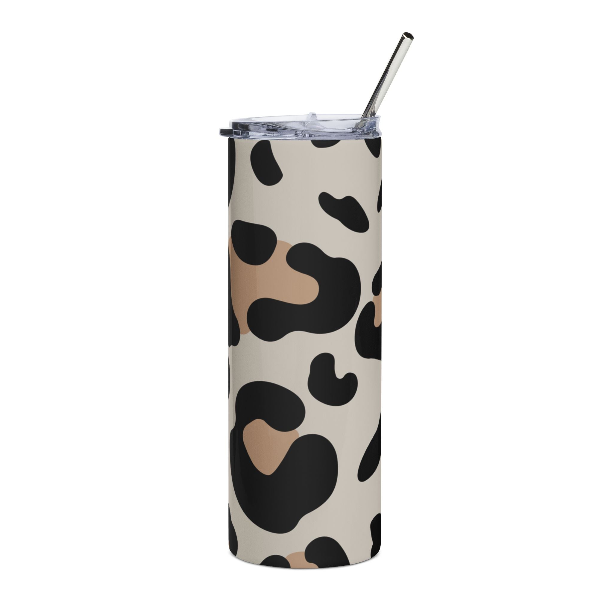 Leopard Print 20 oz Stainless Steel Tumbler, Artsulli - Art is Long, Life is Short, Mug, , , , , , , 