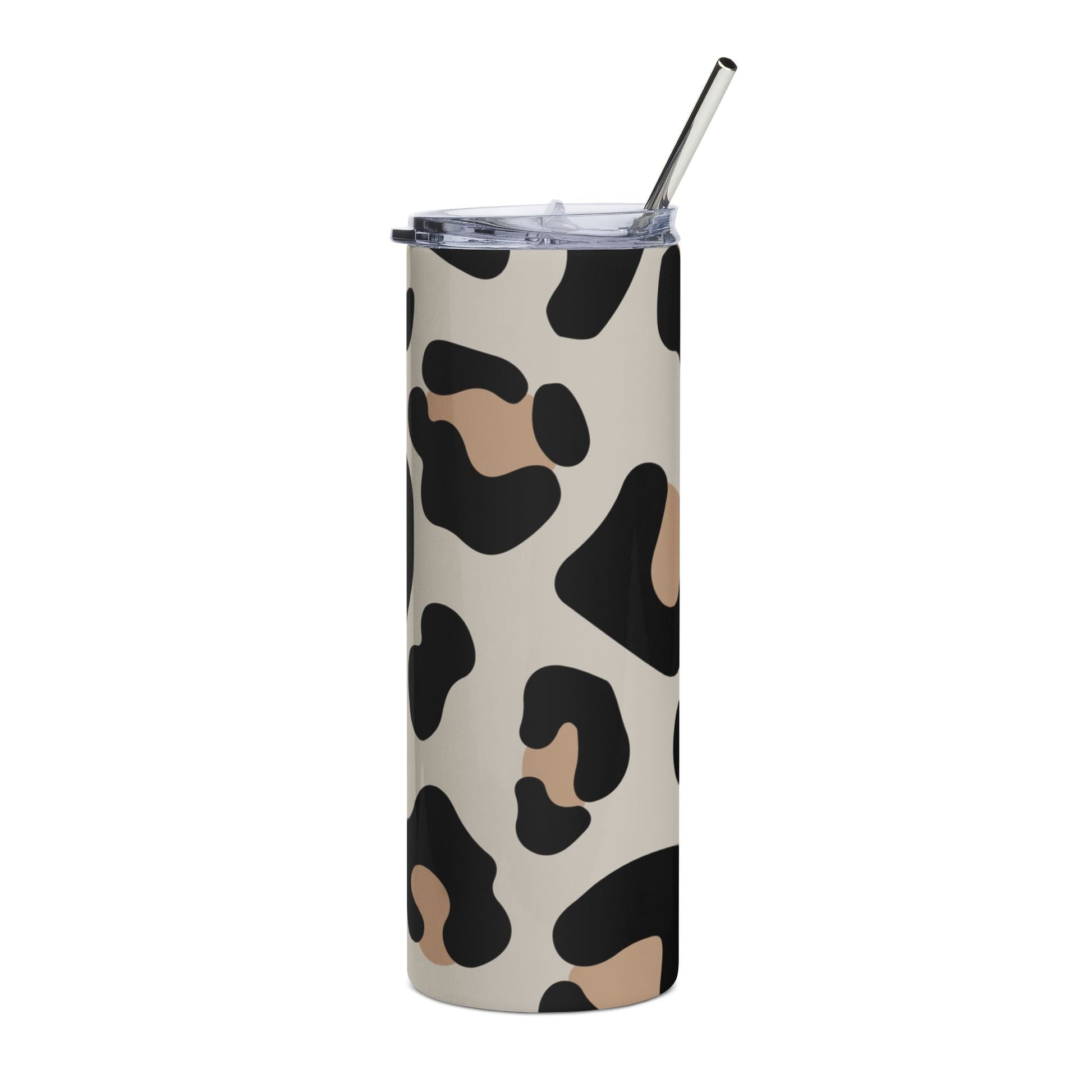 Leopard Print 20 oz Stainless Steel Tumbler, Artsulli - Art is Long, Life is Short, Mug, , , , , , , 