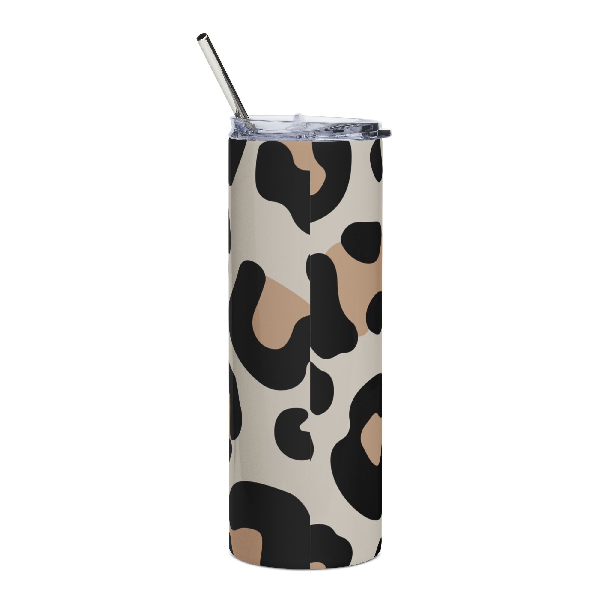 Leopard Print 20 oz Stainless Steel Tumbler, Artsulli - Art is Long, Life is Short, Mug, , , , , , , 