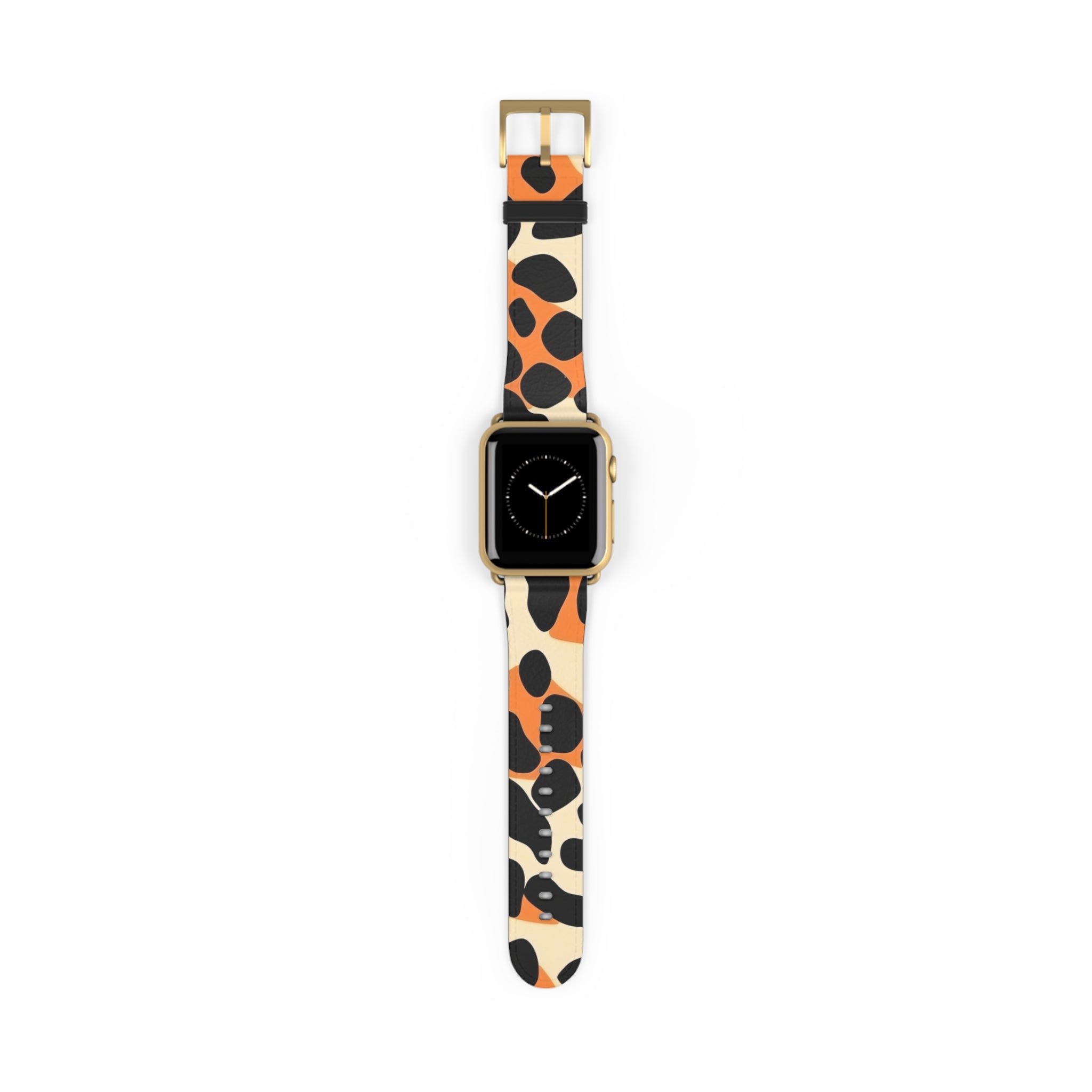 Leopard Print Apple Watch Band, Artsulli - Art is Long, Life is Short, Accessories, Size, 38 - 41 mm, Color, Gold Matte, , , 32753360495161257574