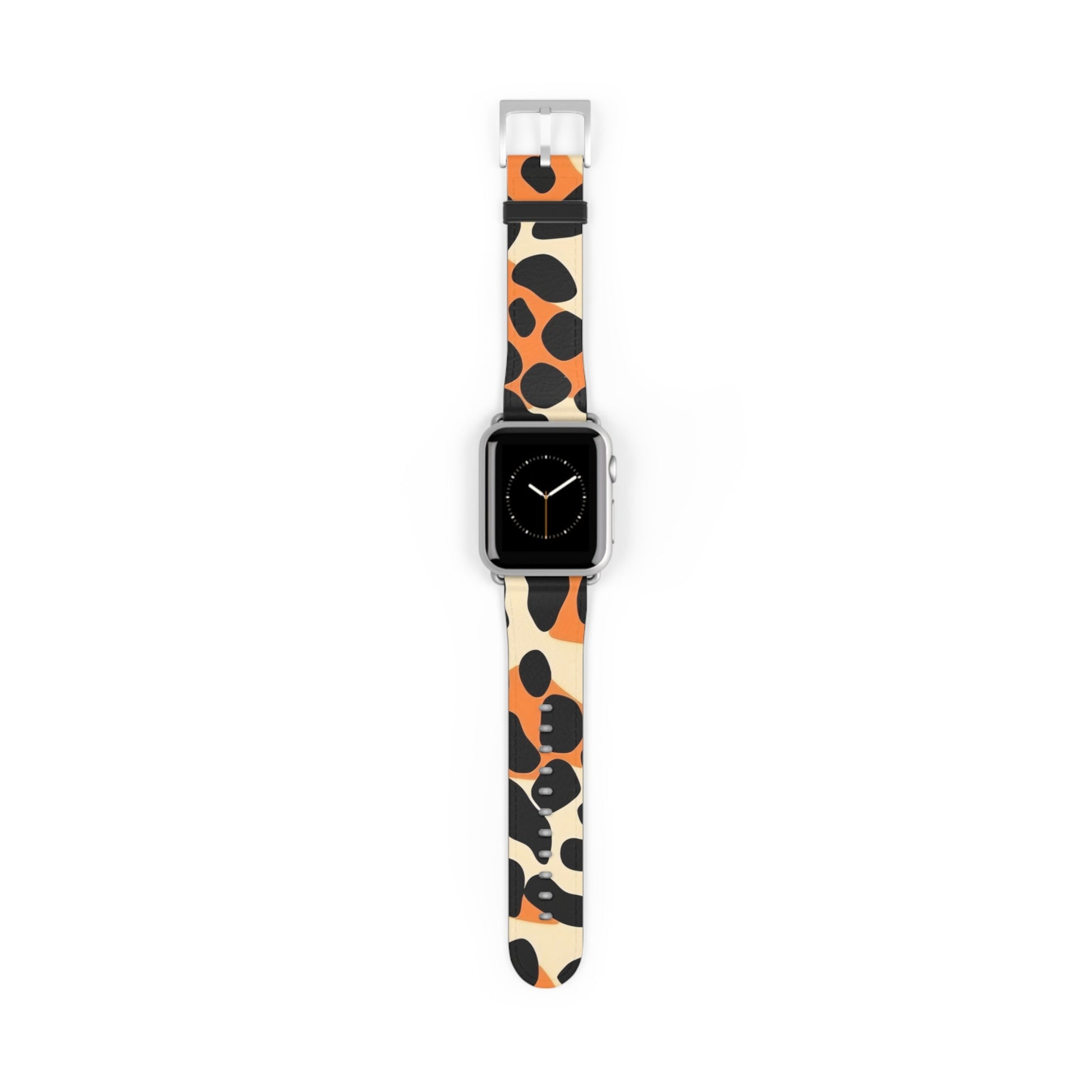 Leopard Print Apple Watch Band, Artsulli - Art is Long, Life is Short, Accessories, Size, 38 - 41 mm, Color, Silver Matte, , , 14050285809717975917