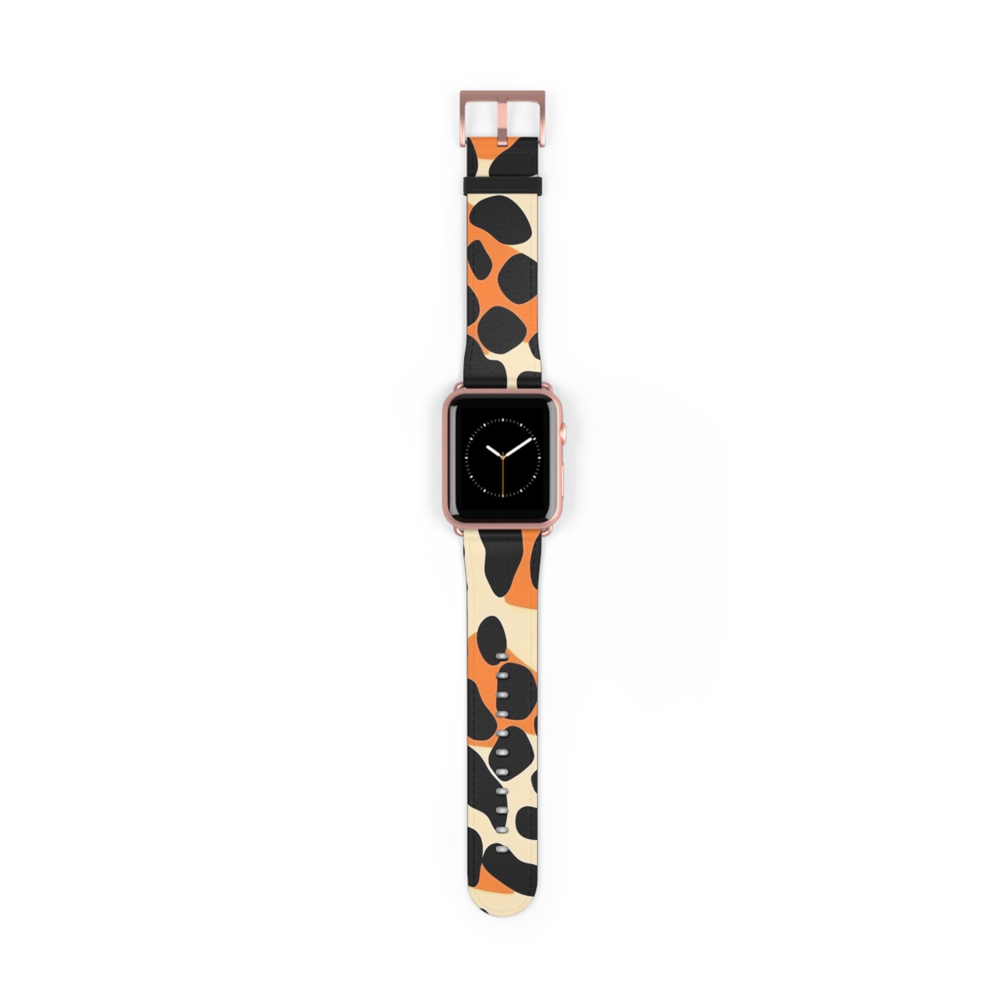 Leopard Print Apple Watch Band, Artsulli - Art is Long, Life is Short, Accessories, Size, 42 - 45 mm, Color, Rose Gold Matte, , , 29942563724592665327