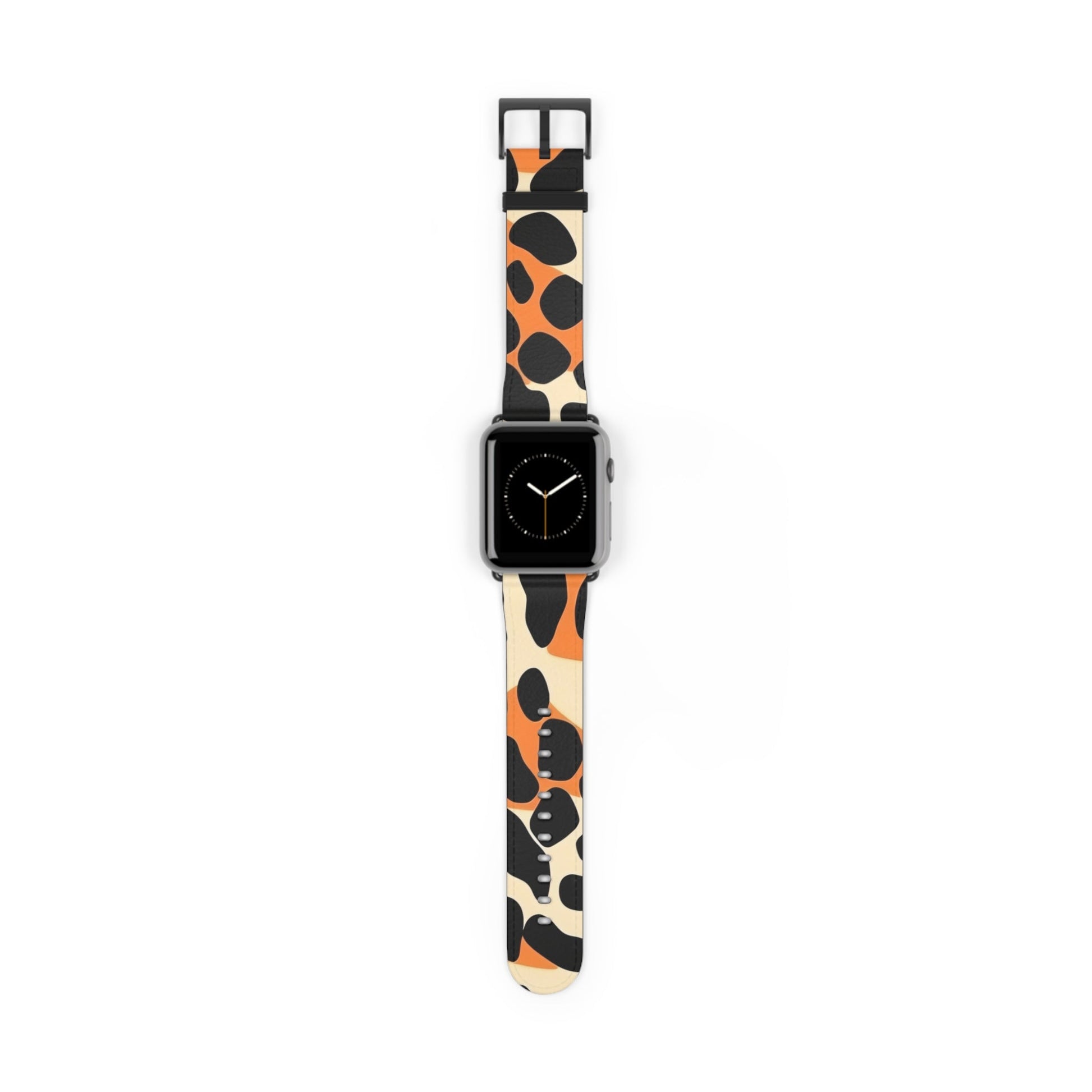 Leopard Print Apple Watch Band, Artsulli - Art is Long, Life is Short, Accessories, Size, 42 - 45 mm, Color, Black Matte, , , 13571157717137240155