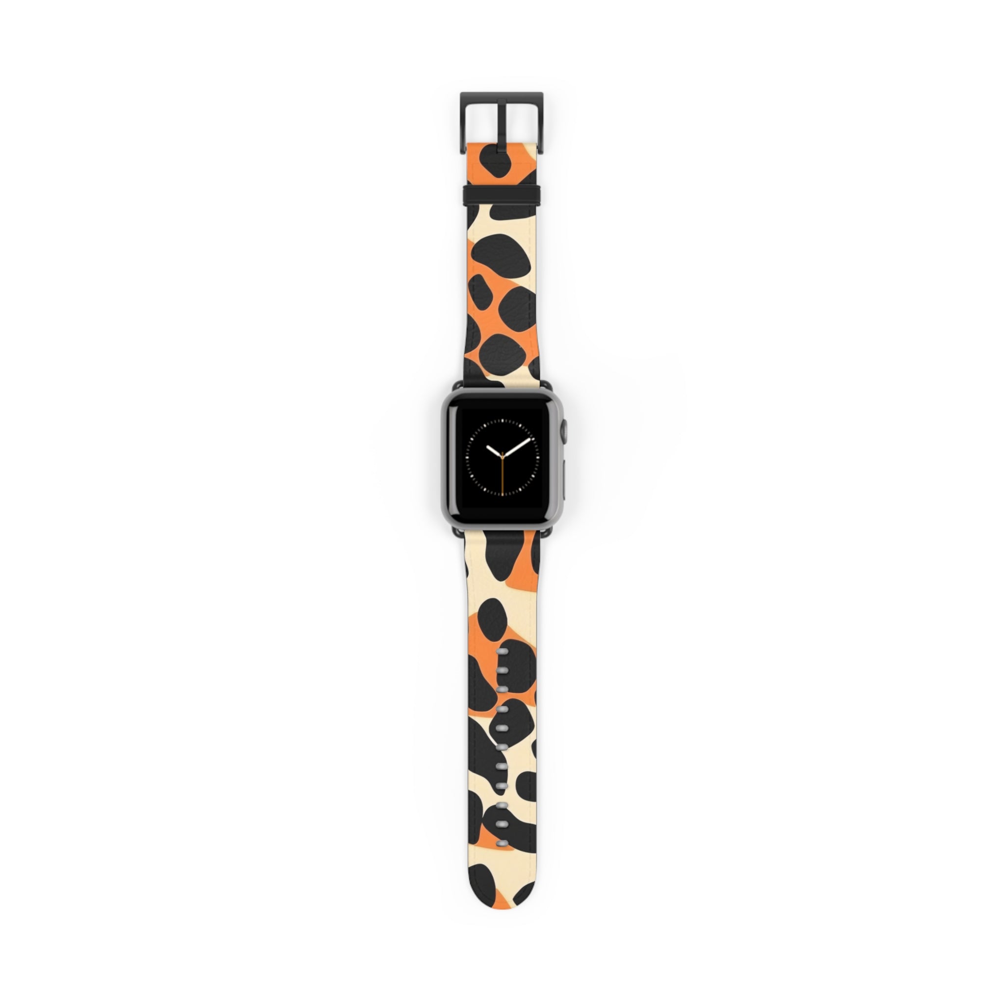 Leopard Print Apple Watch Band, Artsulli - Art is Long, Life is Short, Accessories, Size, 38 - 41 mm, Color, Black Matte, , , 49246874500848939973
