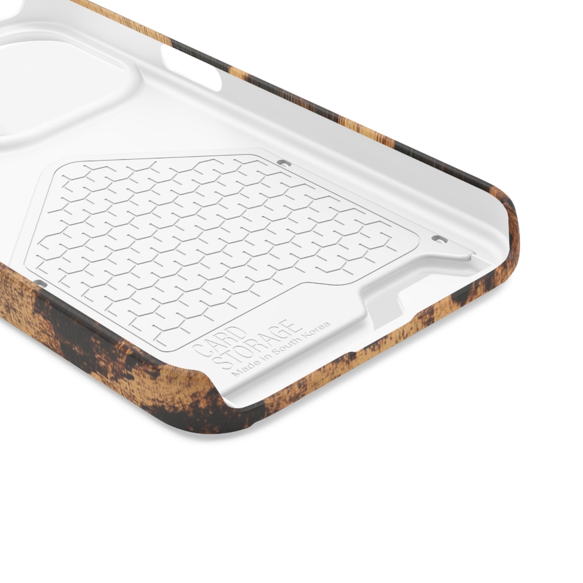 Leopard Print Cardholder Phone Case, Artsulli - Art is Long, Life is Short, Phone Case, , , , , , , 