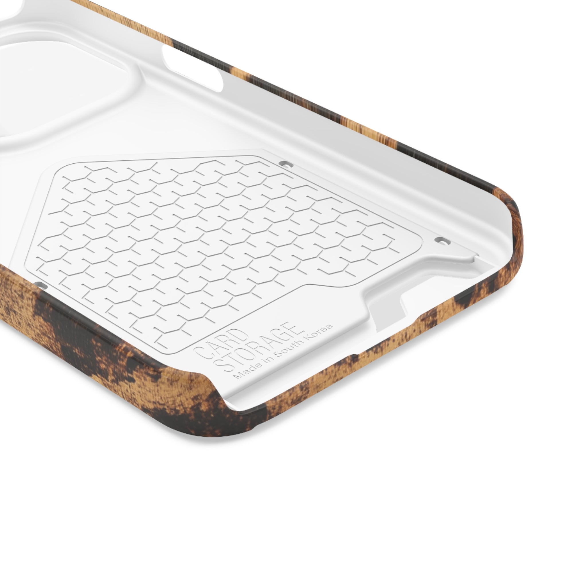 Leopard Print Cardholder Phone Case, Artsulli - Art is Long, Life is Short, Phone Case, , , , , , , 