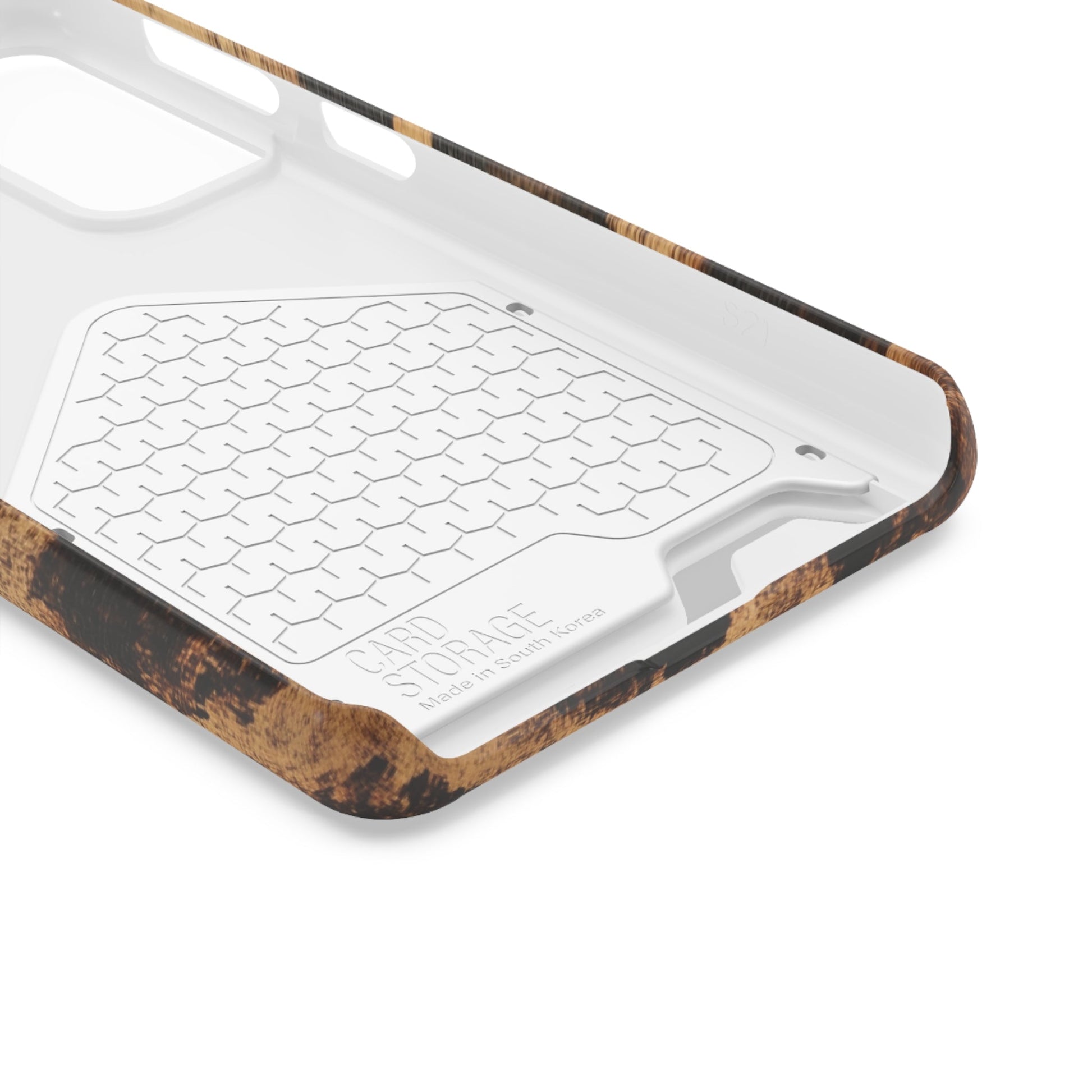 Leopard Print Cardholder Phone Case, Artsulli - Art is Long, Life is Short, Phone Case, , , , , , , 