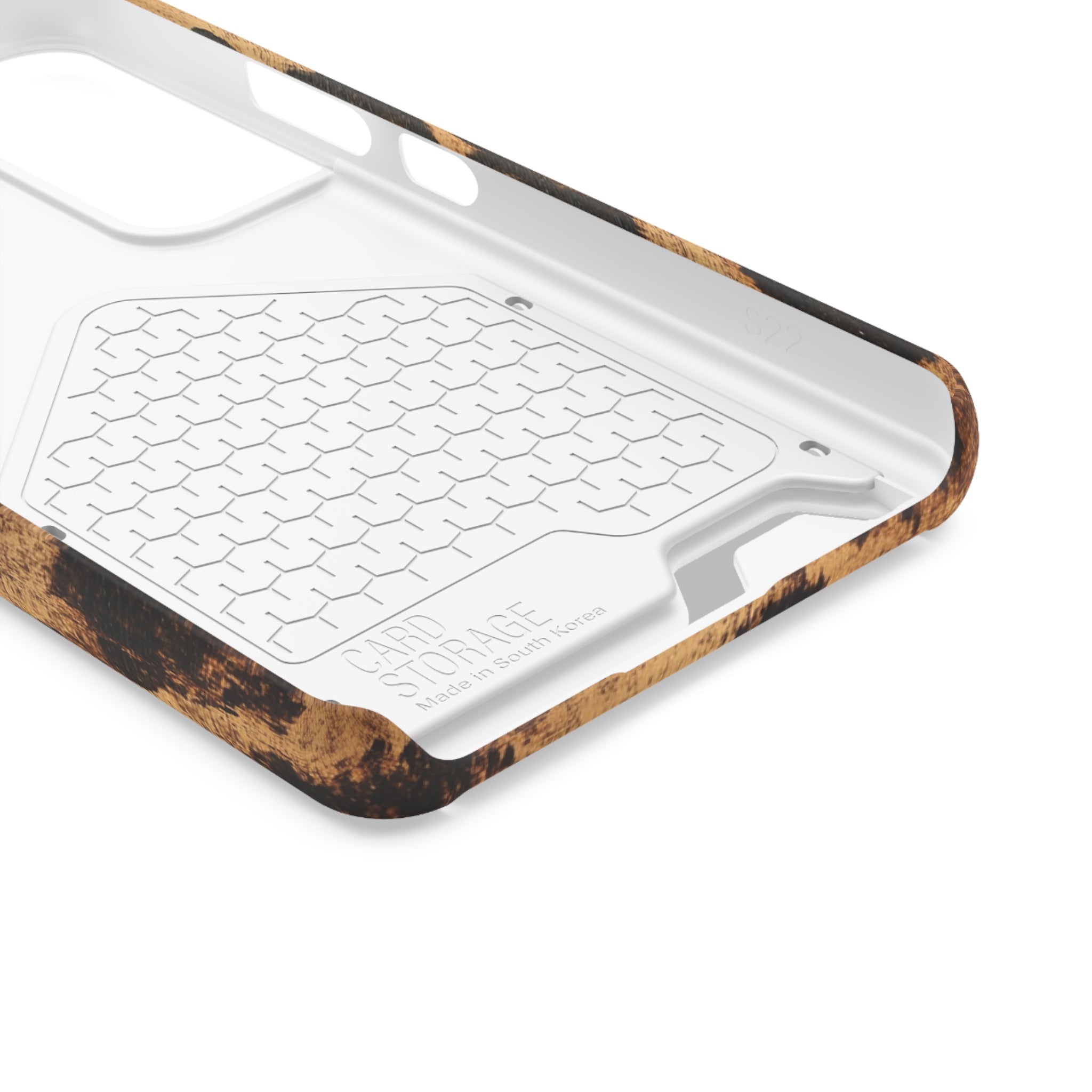 Leopard Print Cardholder Phone Case, Artsulli - Art is Long, Life is Short, Phone Case, , , , , , , 