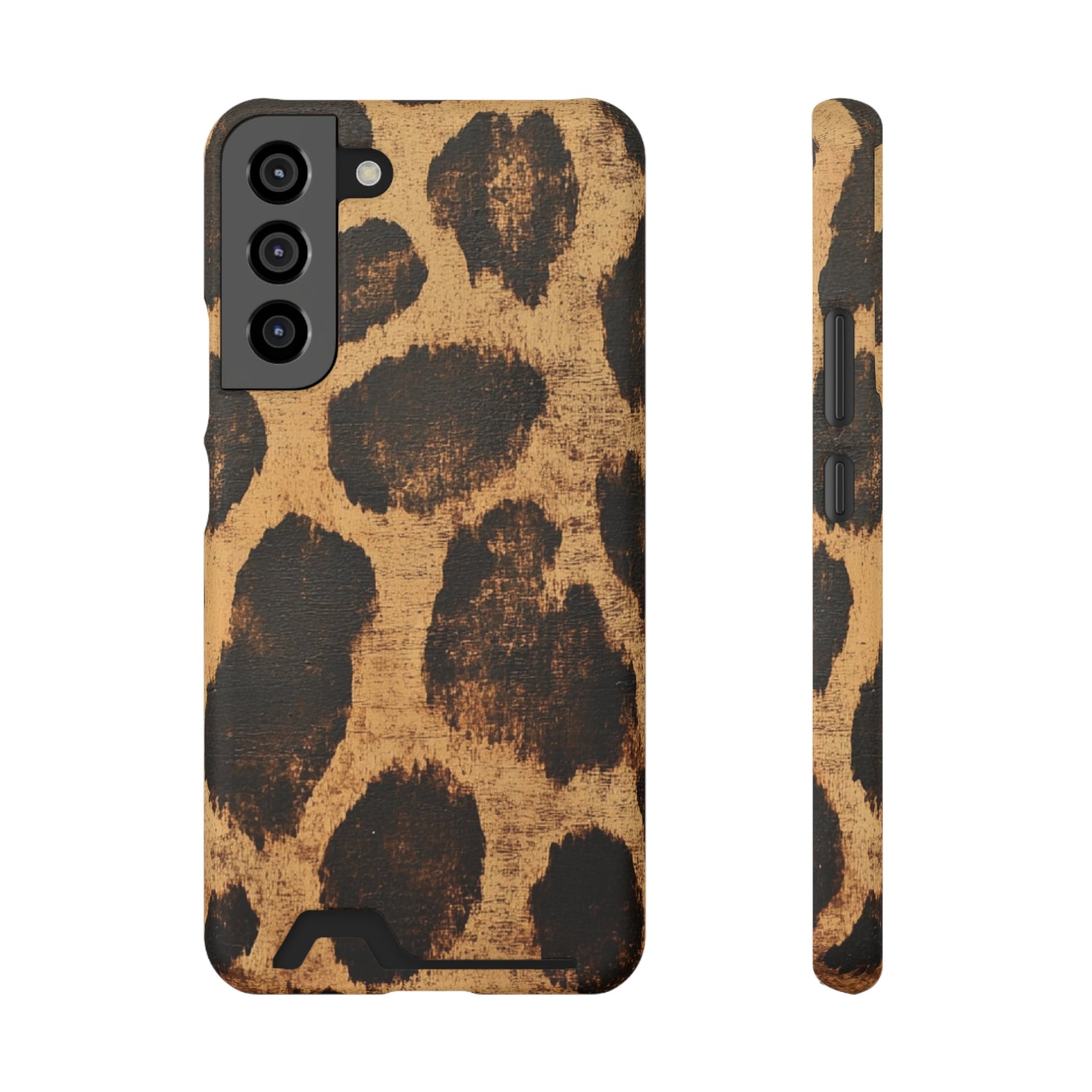 Leopard Print Cardholder Phone Case, Artsulli - Art is Long, Life is Short, Phone Case, Size, Samsung Galaxy S22 Plus, Surface, Matte, Shape, Without gift packaging, 28928527611576022399