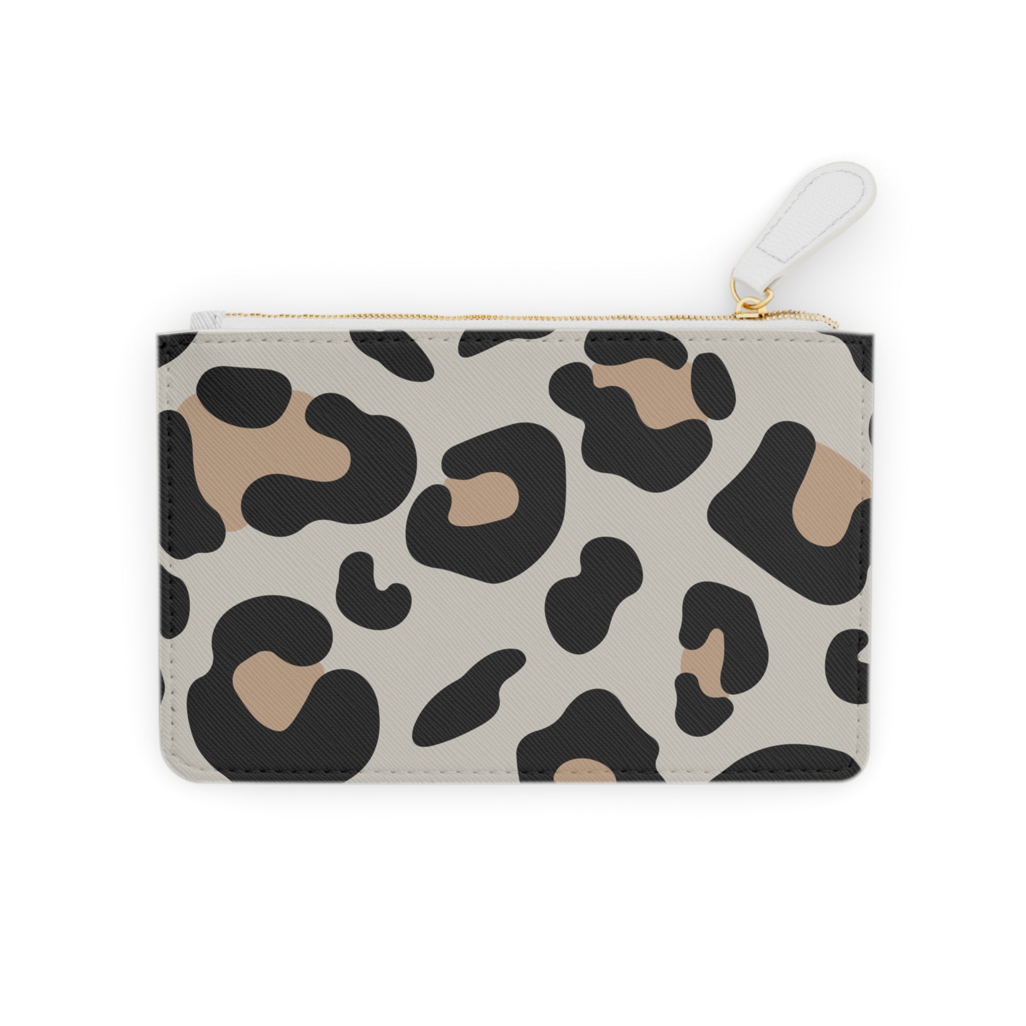 Leopard Print Clutch Bag, Artsulli - Art is Long, Life is Short, Bags, Size, 6.3” x 4”, Color, White, , , 22612670460151806329