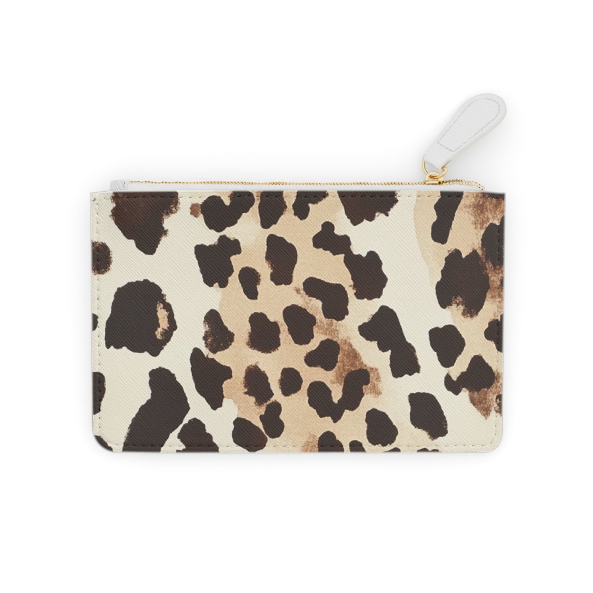 Leopard Print Clutch Bag, Artsulli - Art is Long, Life is Short, Bags, Size, 6.3” x 4”, Color, White, , , 59018991506833262535