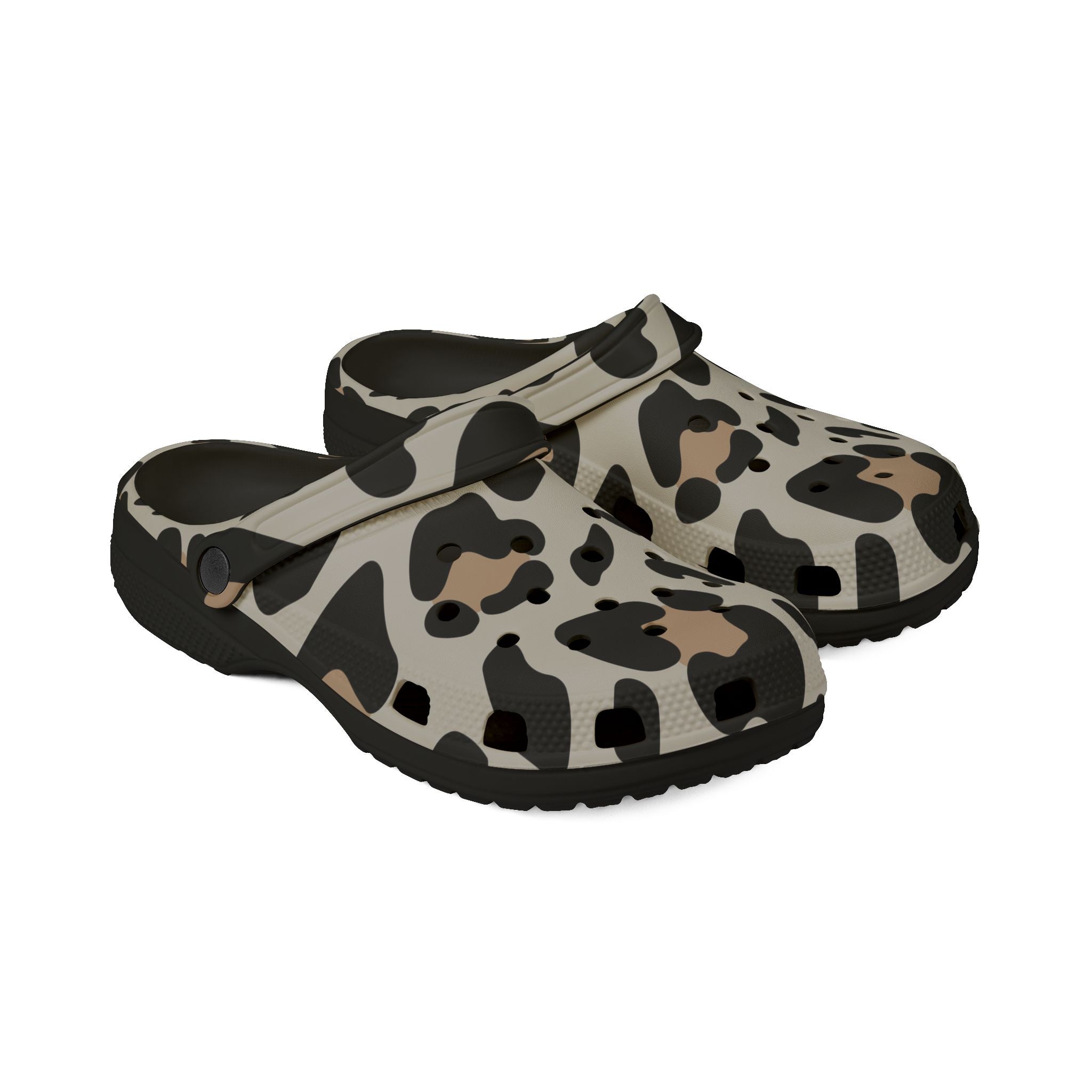 Leopard Print EVA Foam Clogs, Artsulli - Art is Long, Life is Short, Shoes, , , , , , , 