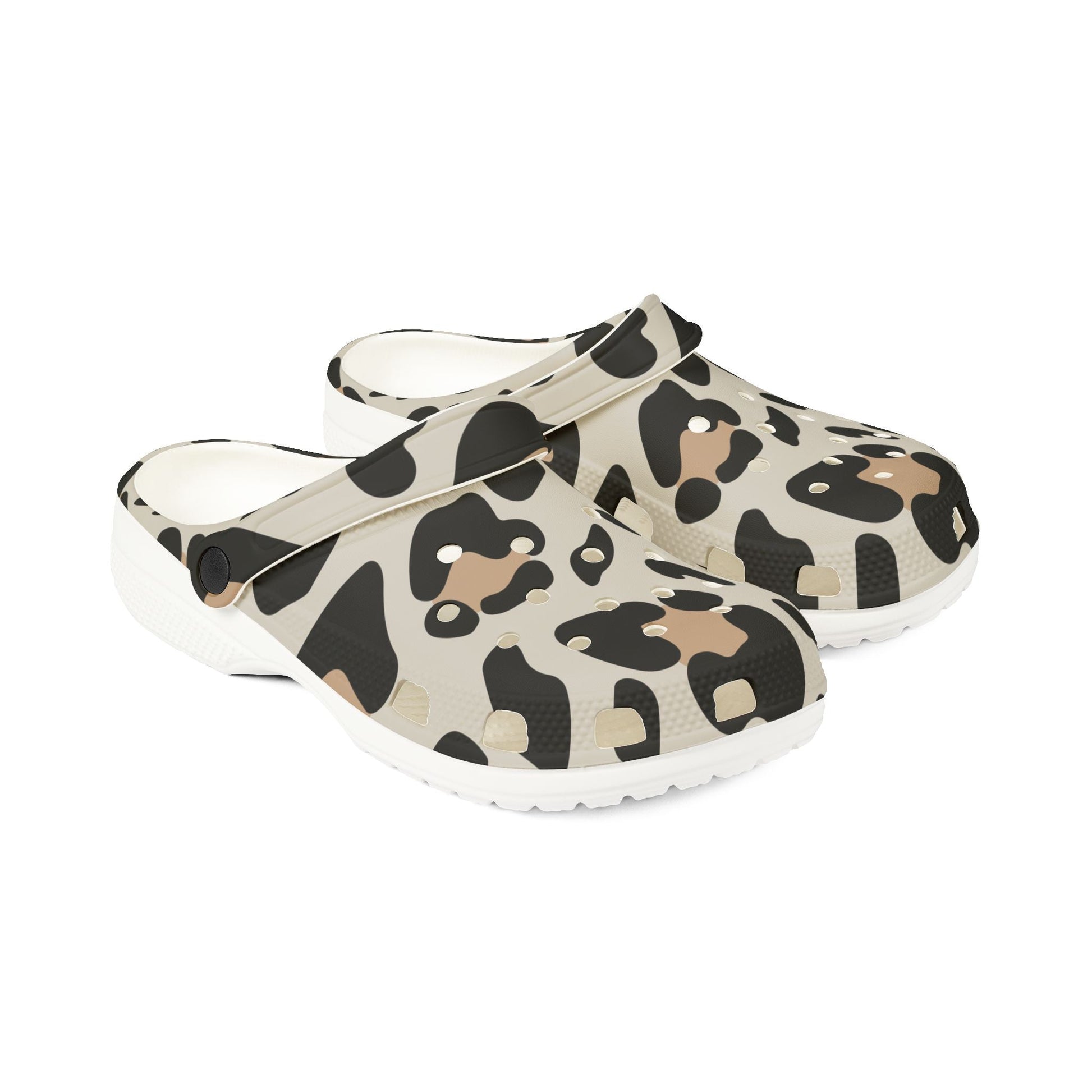 Leopard Print EVA Foam Clogs, Artsulli - Art is Long, Life is Short, Shoes, , , , , , , 