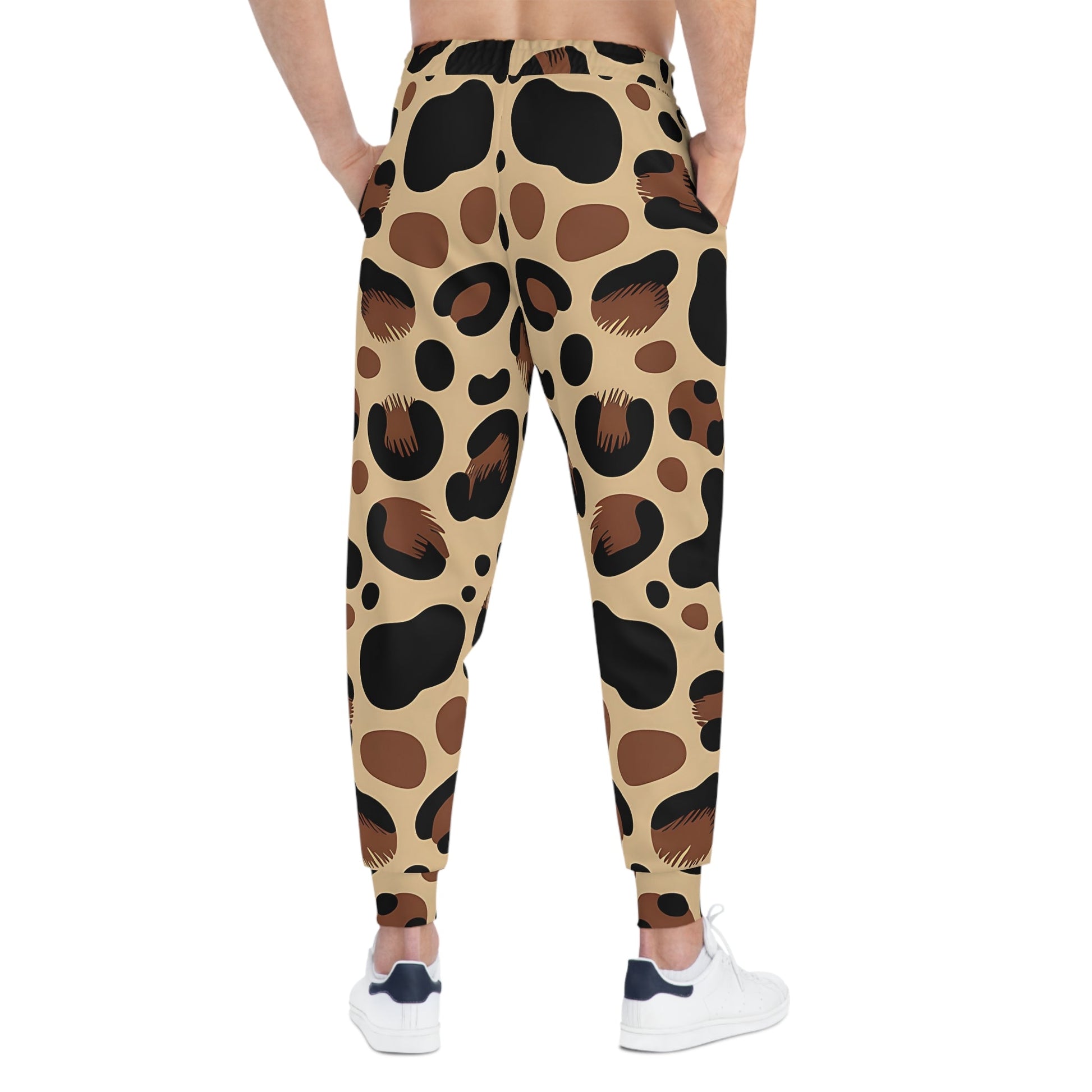Leopard Print Fleece Joggers, Artsulli - Art is Long, Life is Short, All Over Prints, , , , , , , 