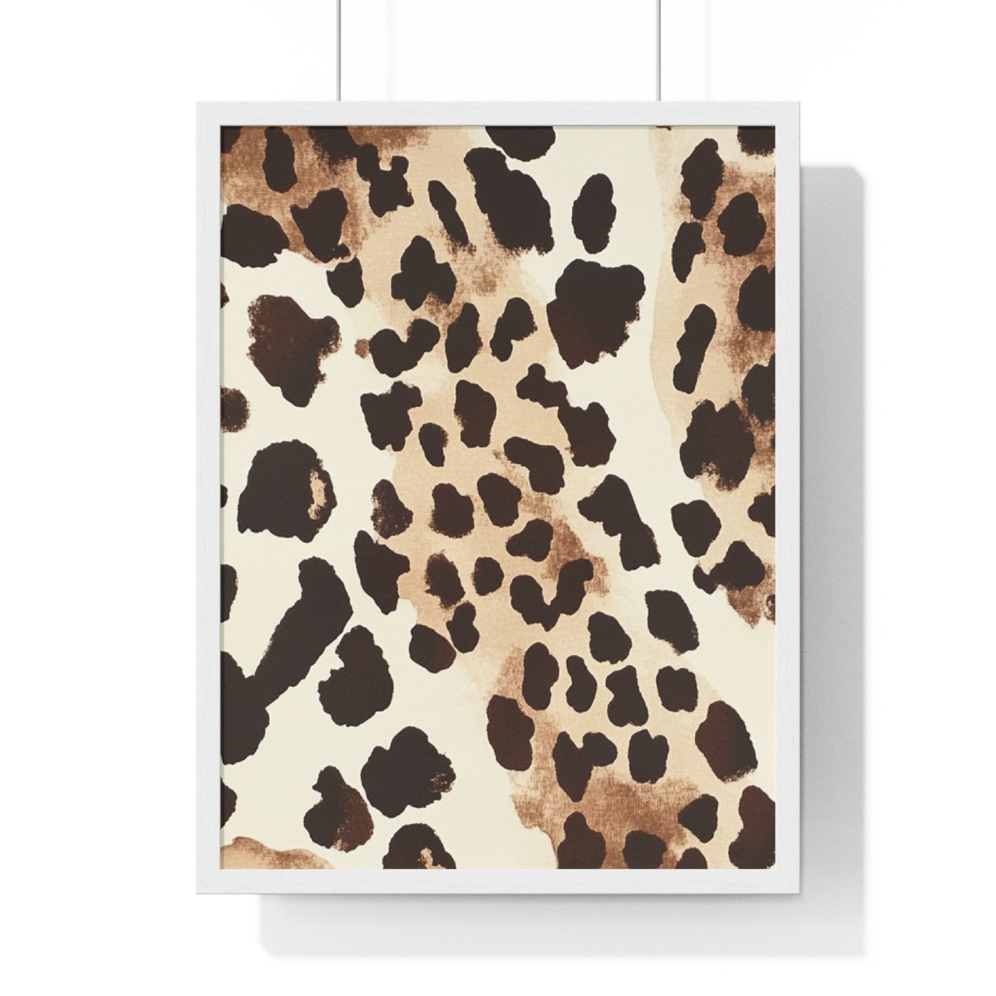 Leopard Print Framed Art, Artsulli - Art is Long, Life is Short, Poster, Size, 18″ x 24″, Color, White, , , 32880628219791657312