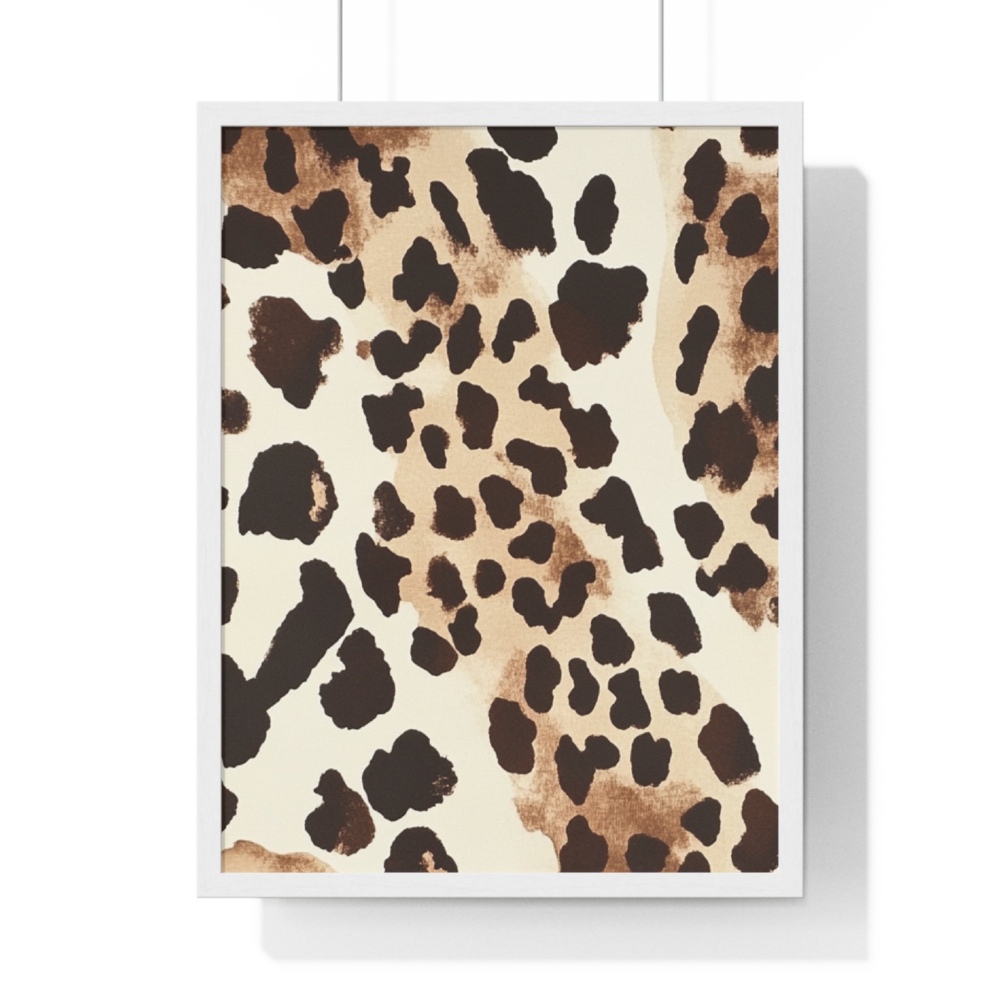 Leopard Print Framed Art, Artsulli - Art is Long, Life is Short, Poster, Size, 18″ x 24″, Color, White, , , 32880628219791657312