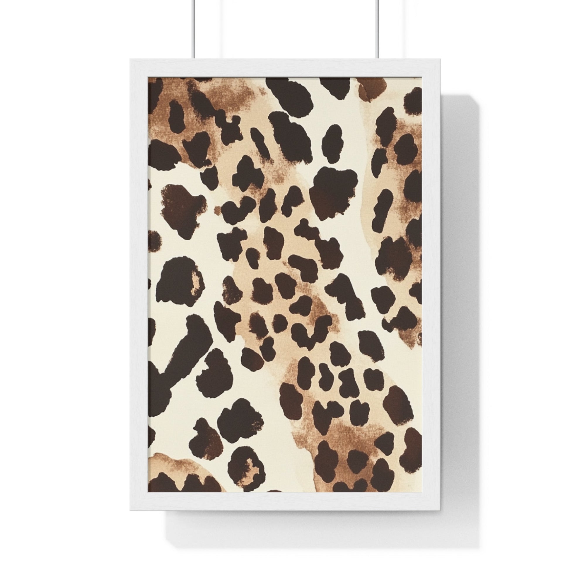 Leopard Print Framed Art, Artsulli - Art is Long, Life is Short, Poster, Size, 12″ x 18″, Color, White, , , 31061252089084861754