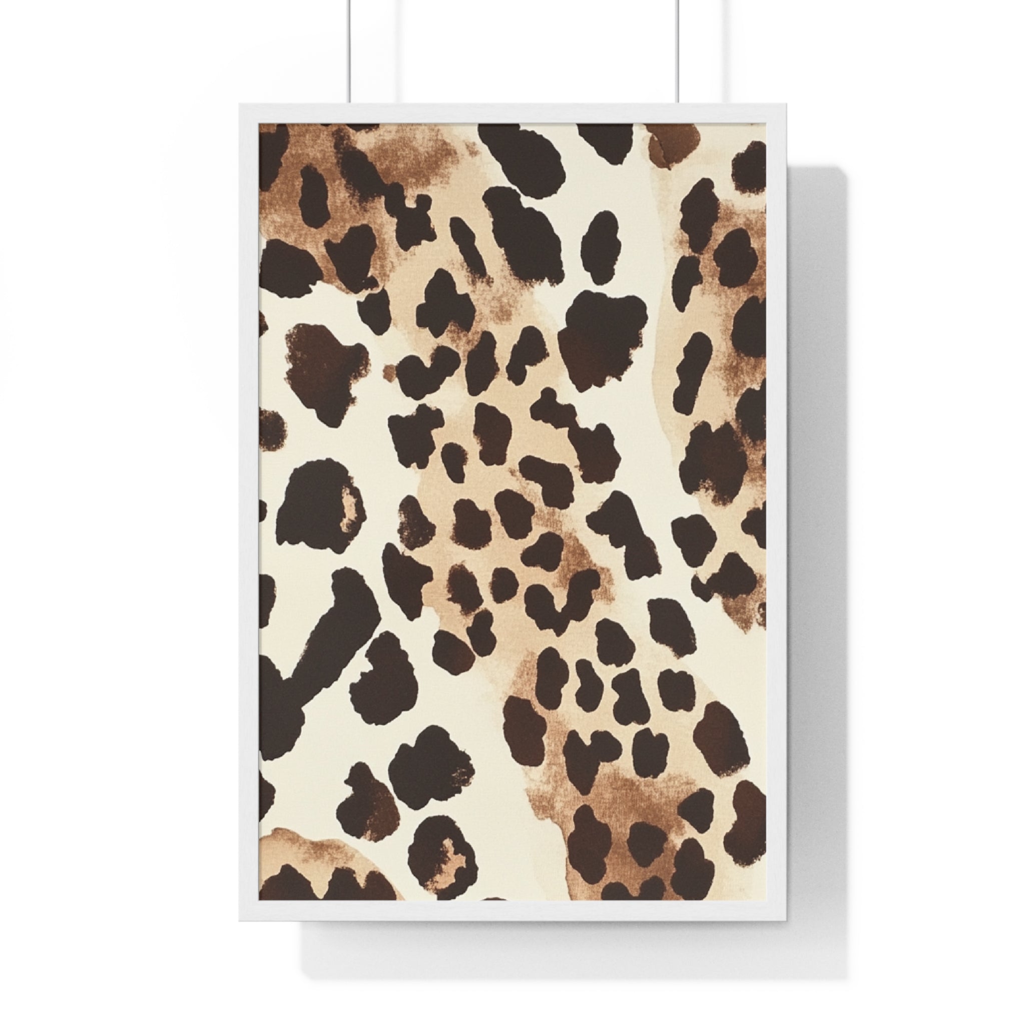 Leopard Print Framed Art, Artsulli - Art is Long, Life is Short, Poster, Size, 20" x 30", Color, White, , , 30303408242738413036