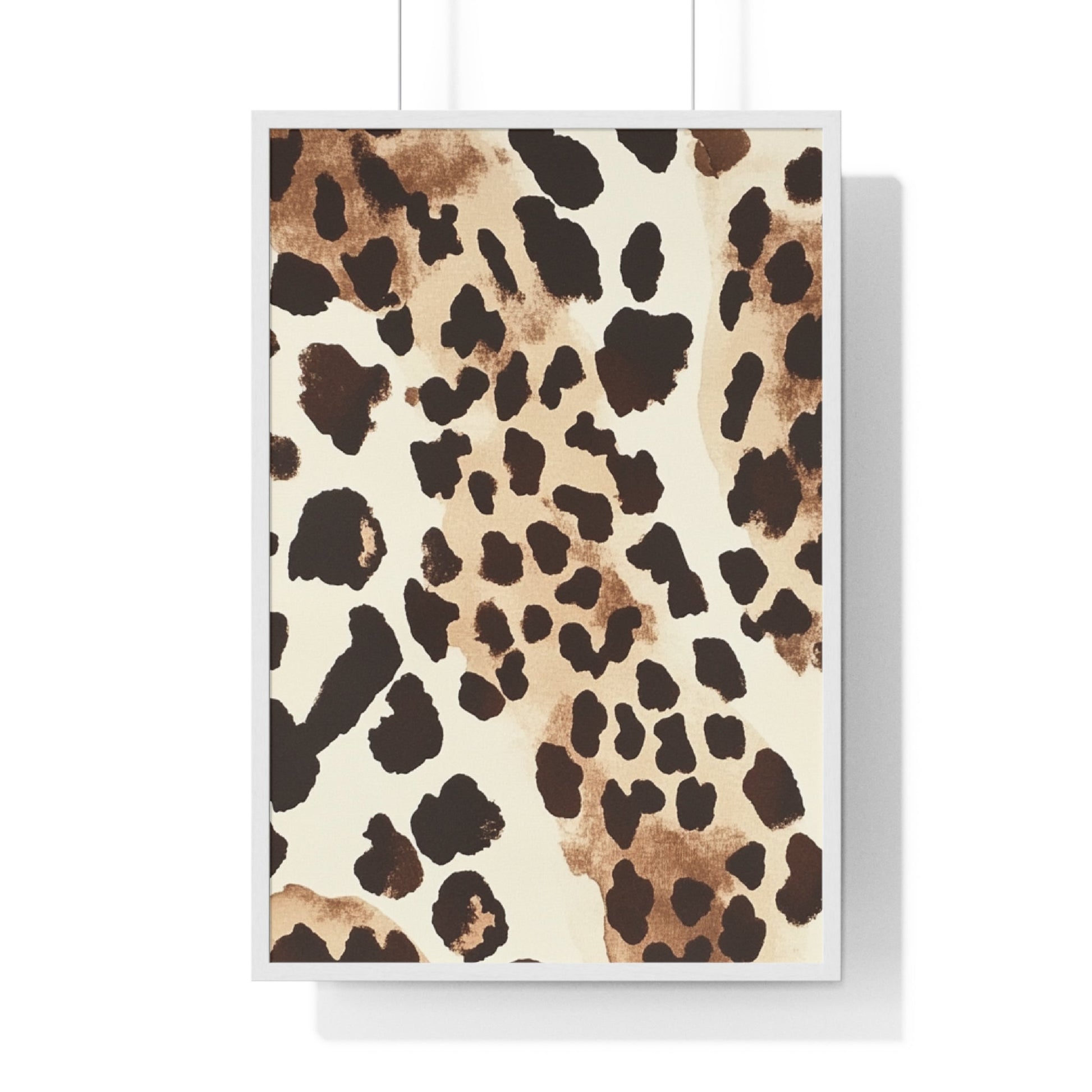 Leopard Print Framed Art, Artsulli - Art is Long, Life is Short, Poster, Size, 24″ x 36″, Color, White, , , 31548640915203962417