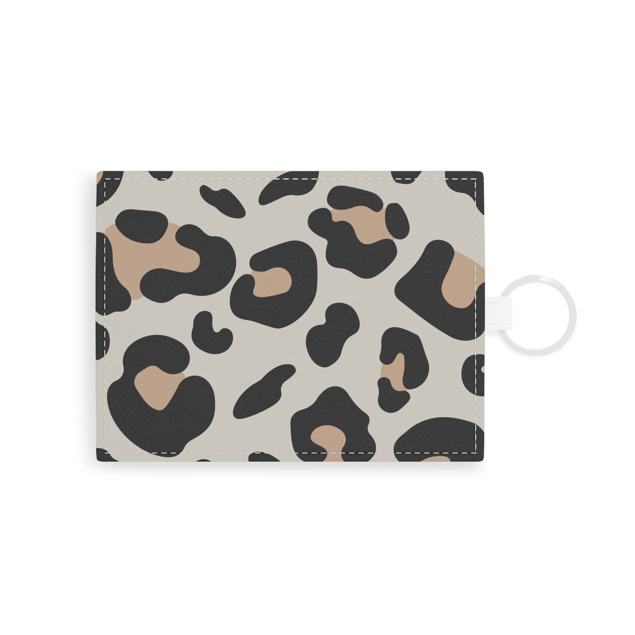 Leopard Print Keychain Card Holder, Artsulli - Art is Long, Life is Short, Accessories, Size, One size, Color, White, , , 27279356869208202708