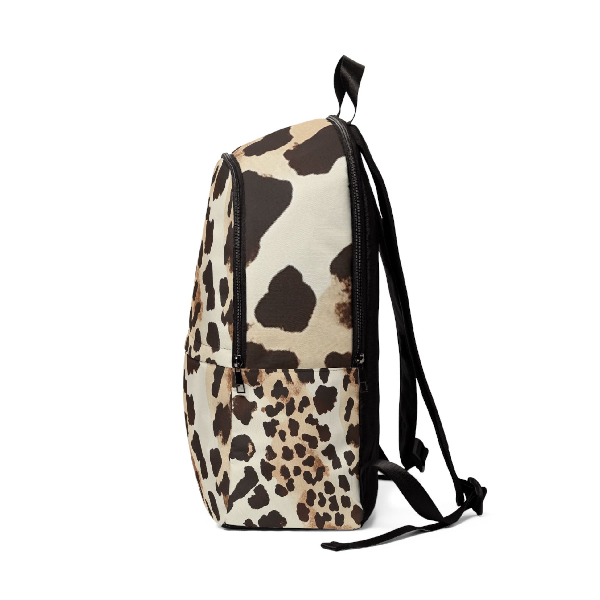 Leopard Print Laptop Backpack, Artsulli - Art is Long, Life is Short, Bags, , , , , , , 
