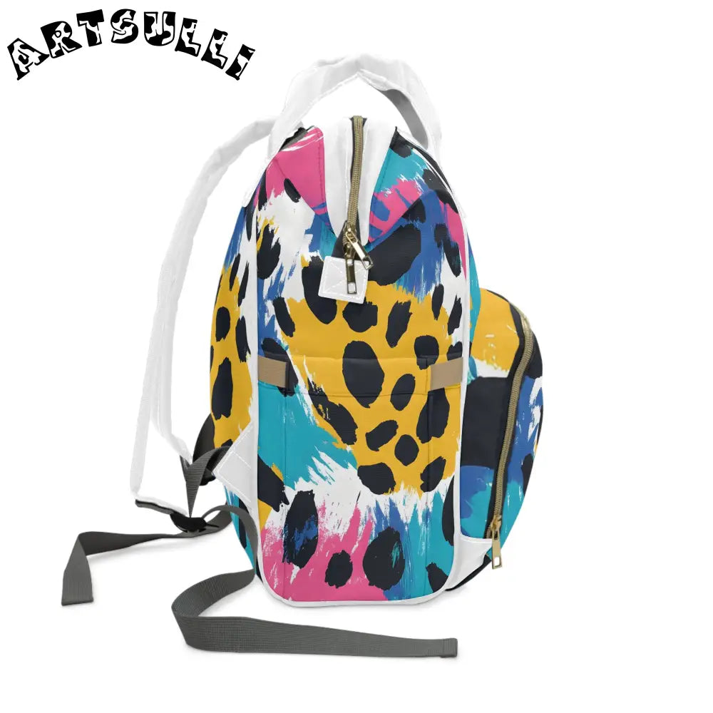 JAKKOUTTHEBXX Leopard Print Multi-Purpose Diaper Backpack 2025