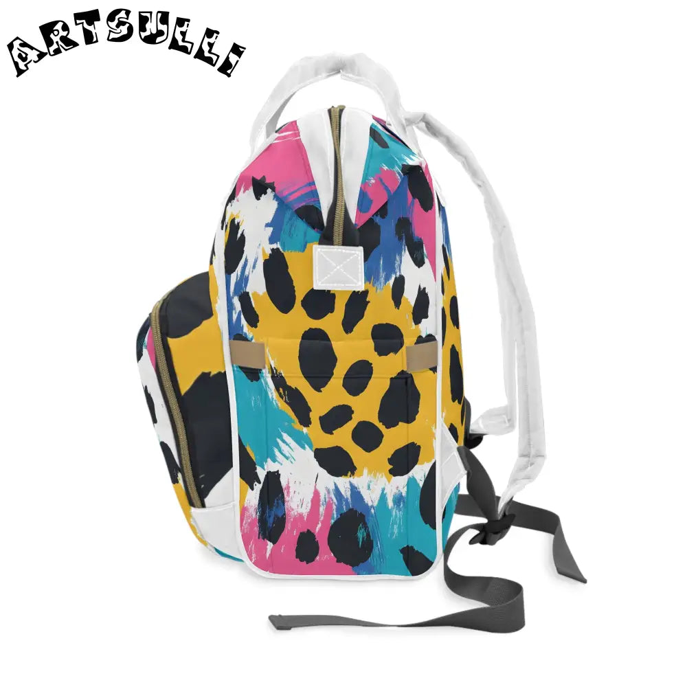 JAKKOUTTHEBXX Leopard Print Multi-Purpose Diaper Backpack 2025