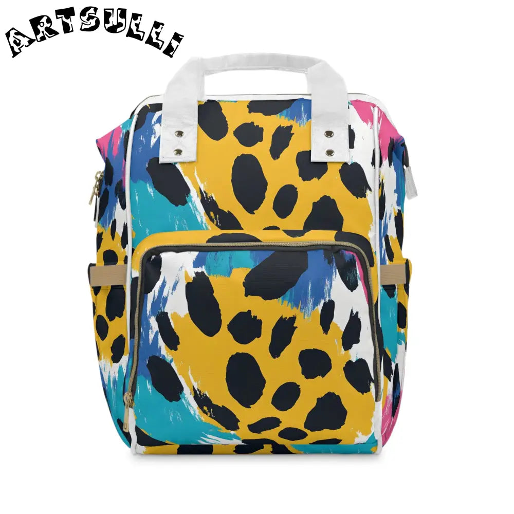 JAKKOUTTHEBXX Leopard Print Multi-Purpose Diaper Backpack 2025