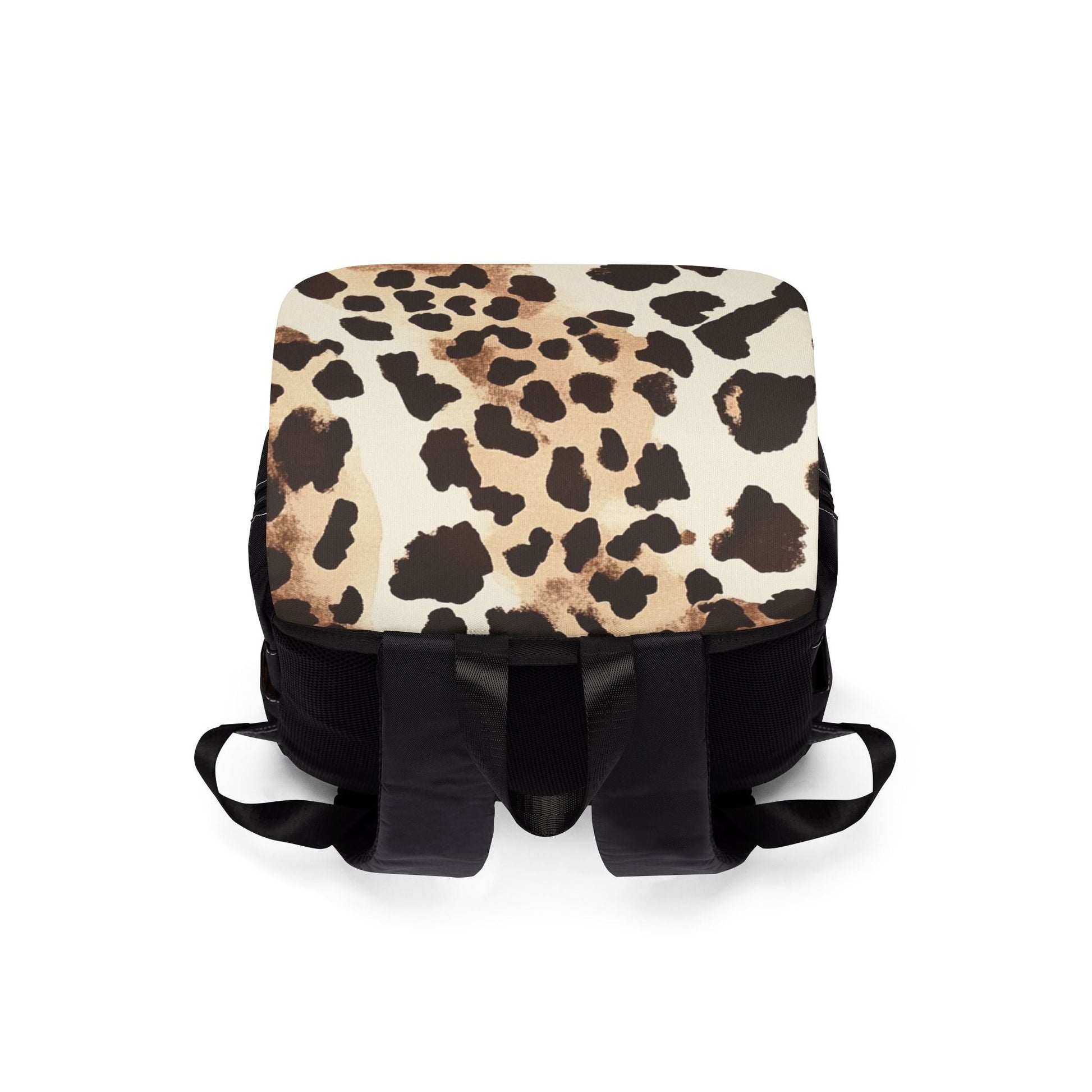 Leopard Print Oxford Backpack, Artsulli - Art is Long, Life is Short, Bags, , , , , , , 