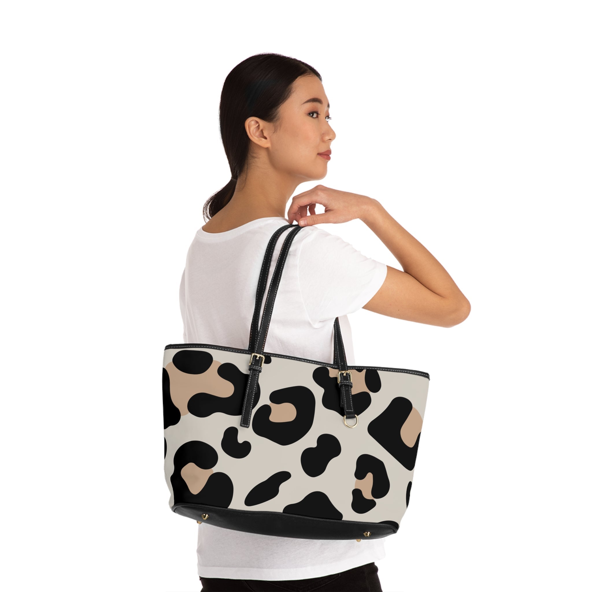 Leopard Print PU Leather Shoulder Bag, Artsulli - Art is Long, Life is Short, Bags, , , , , , , 