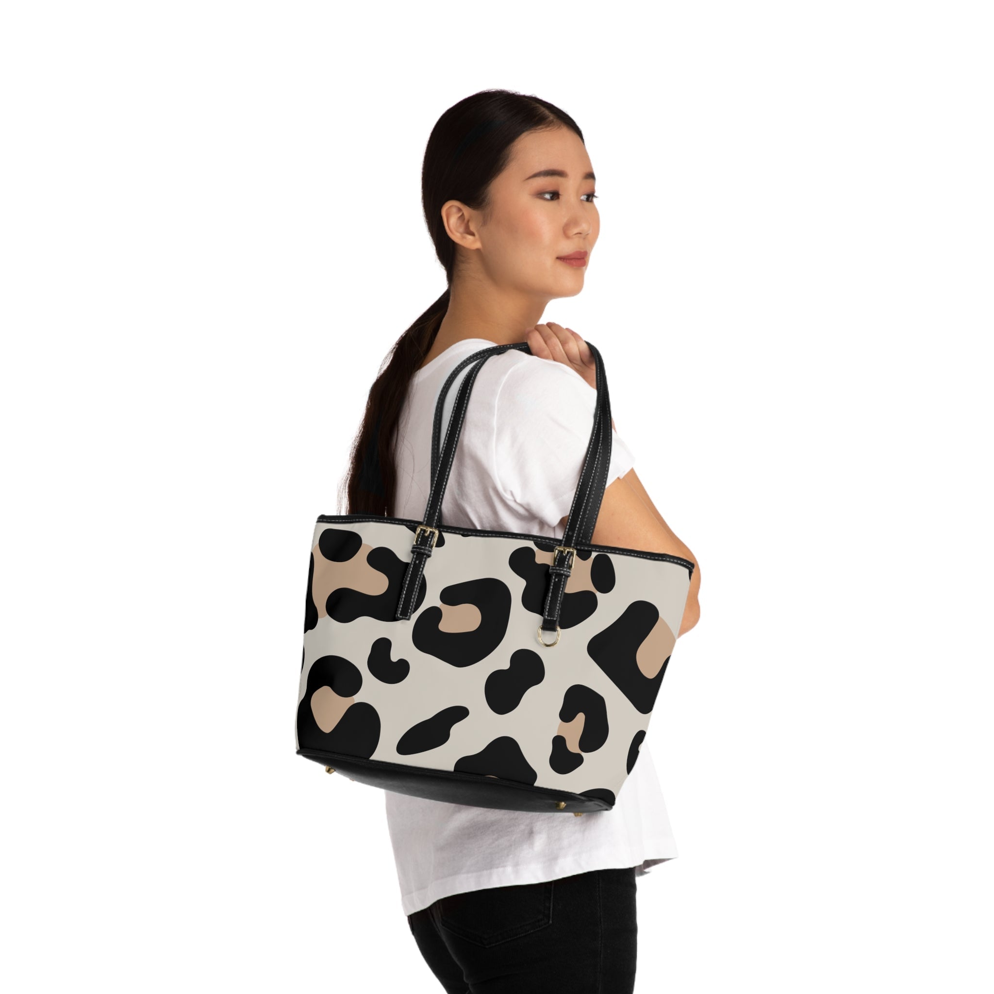 Leopard Print PU Leather Shoulder Bag, Artsulli - Art is Long, Life is Short, Bags, , , , , , , 